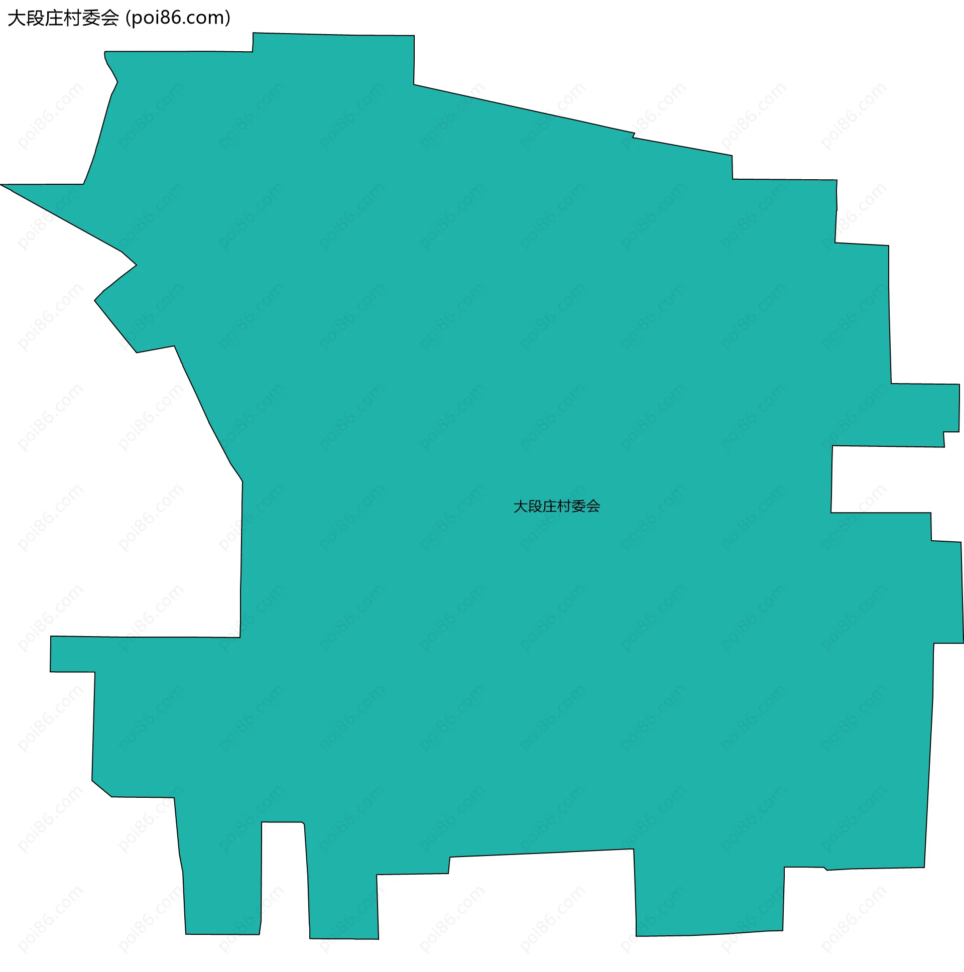 大段庄村委会边界地图