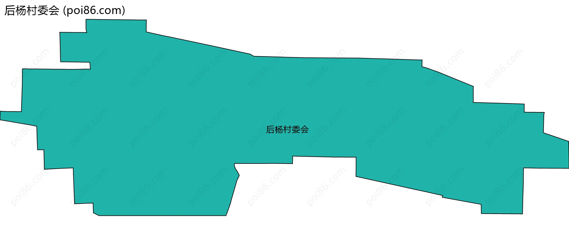 后杨村委会边界地图