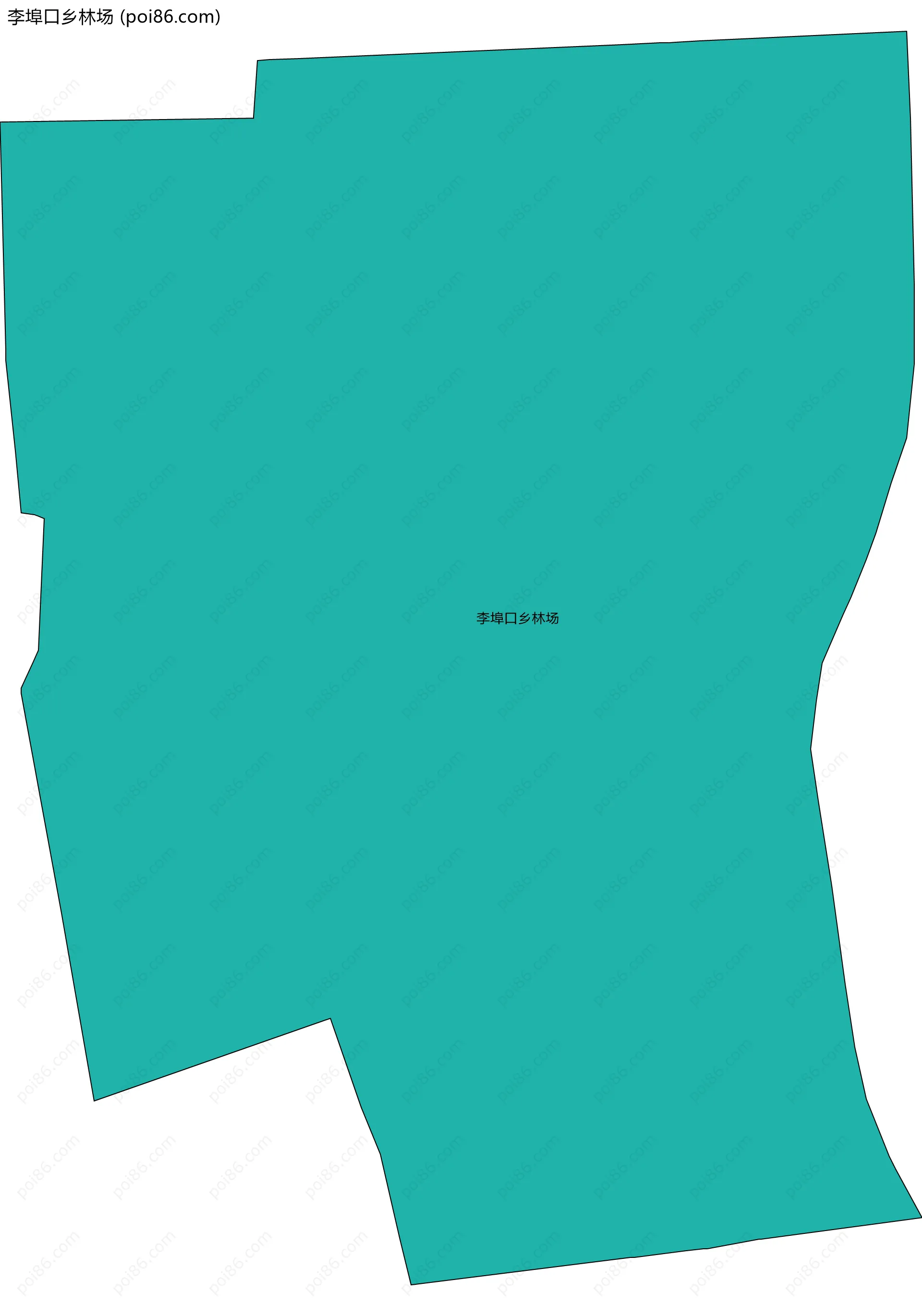 李埠口乡林场边界地图