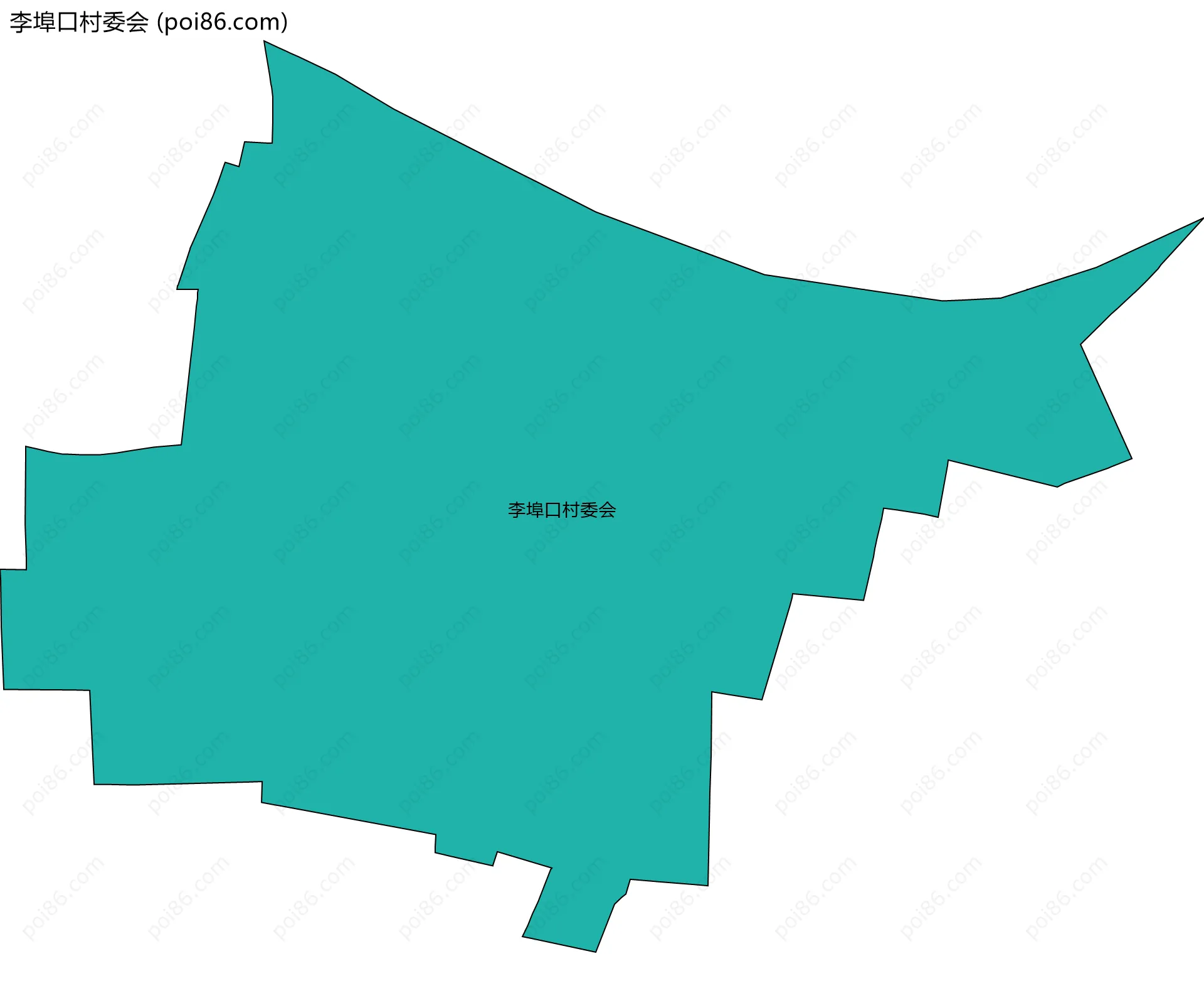 李埠口村委会边界地图