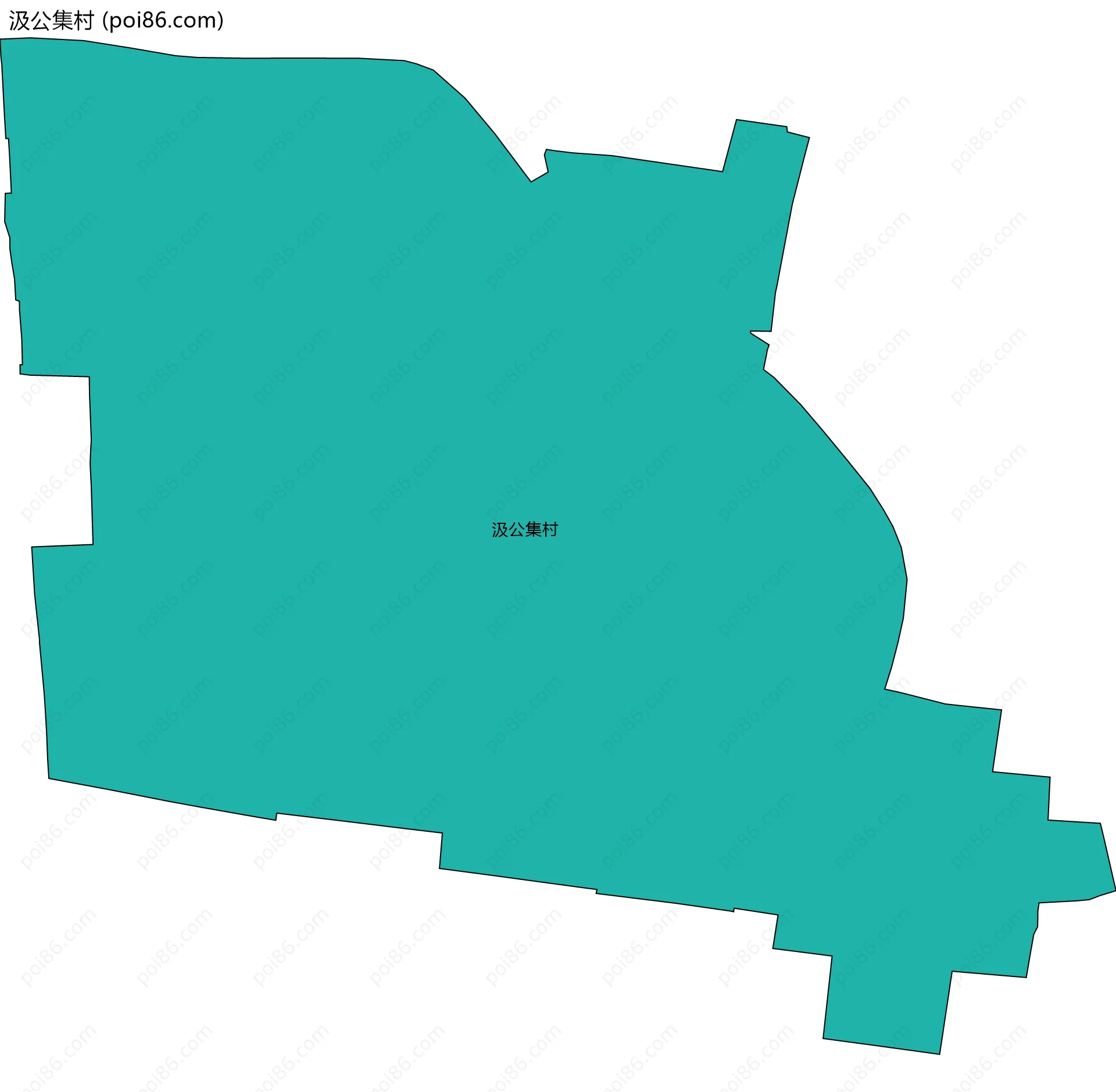 汲公集村边界地图
