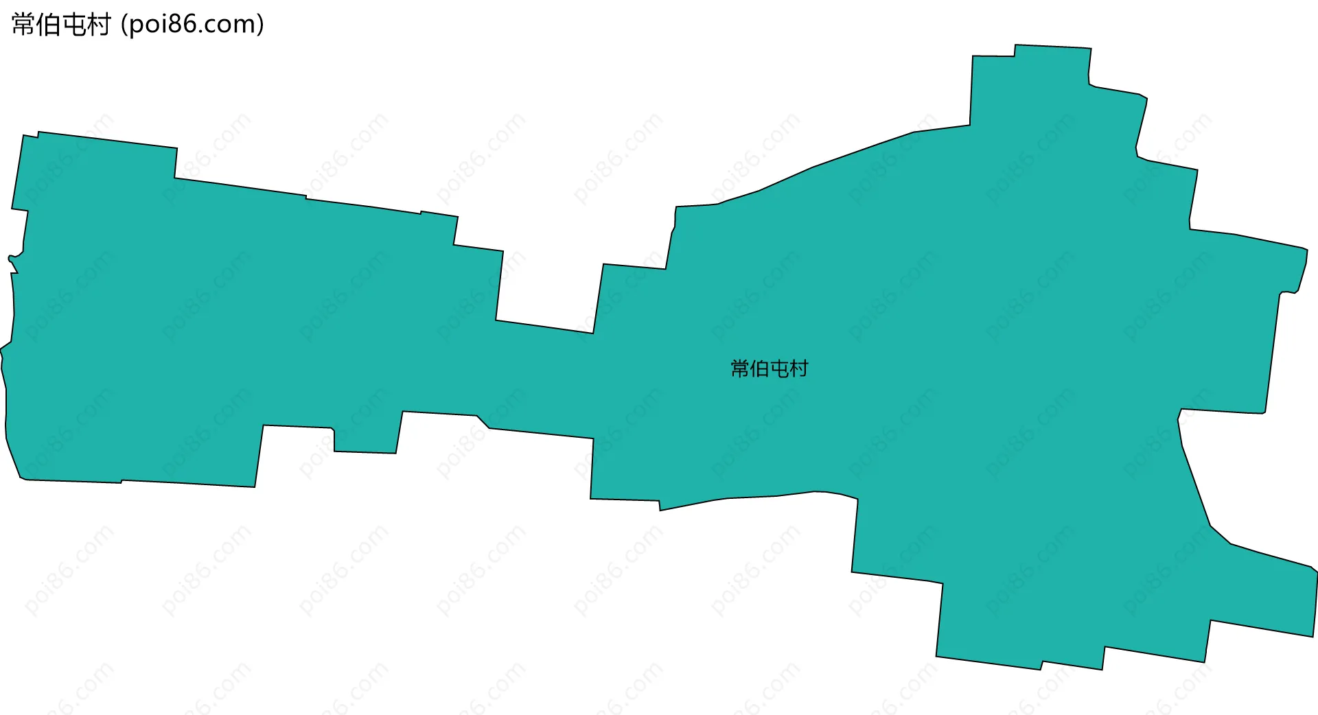 常伯屯村边界地图