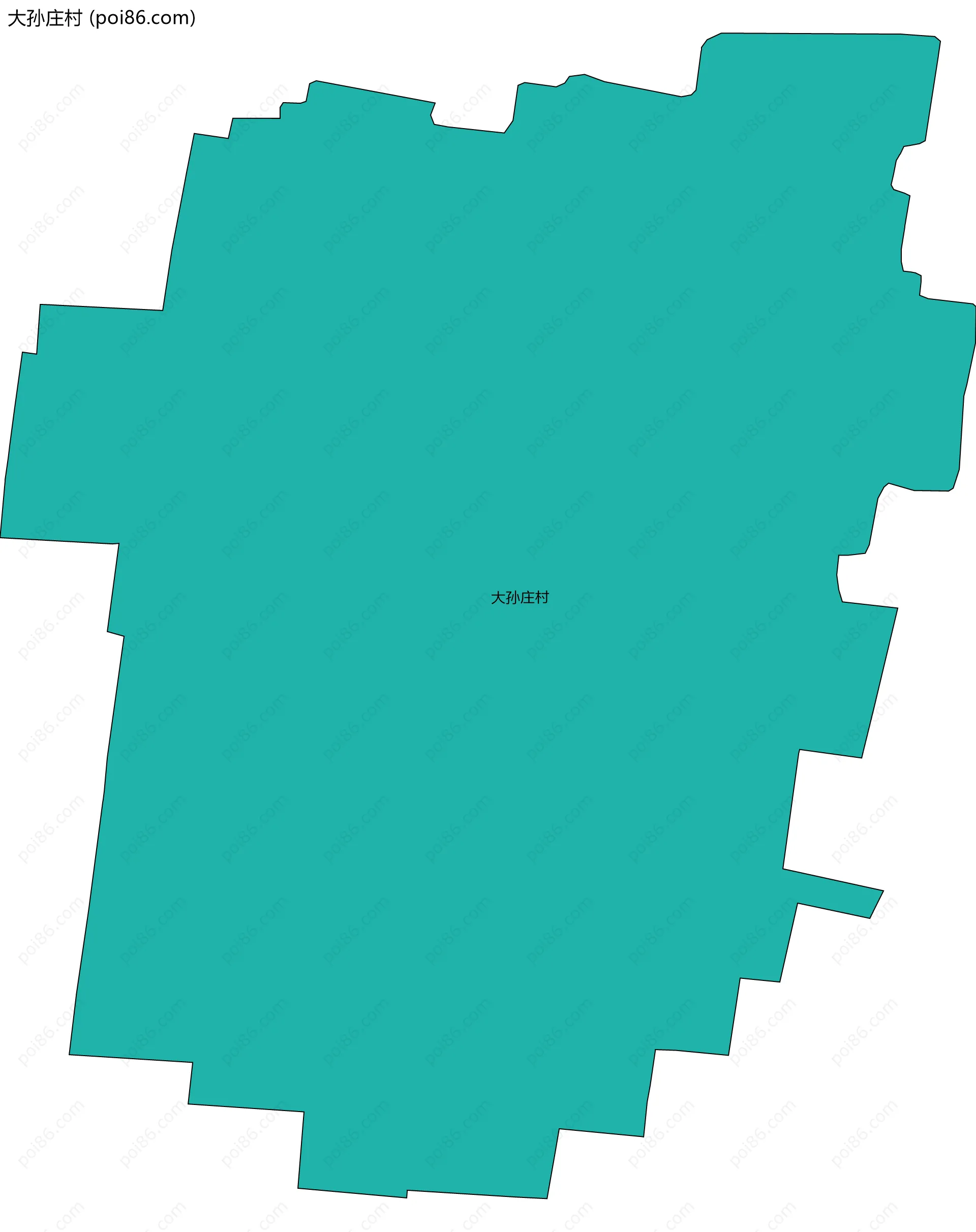 大孙庄村边界地图