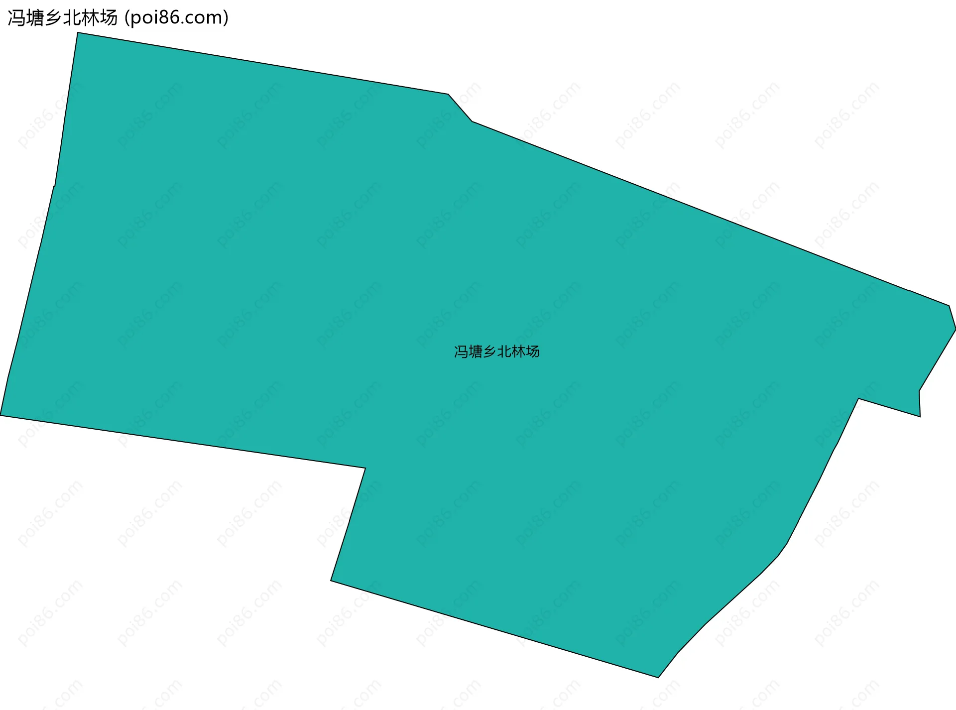 冯塘乡北林场边界地图
