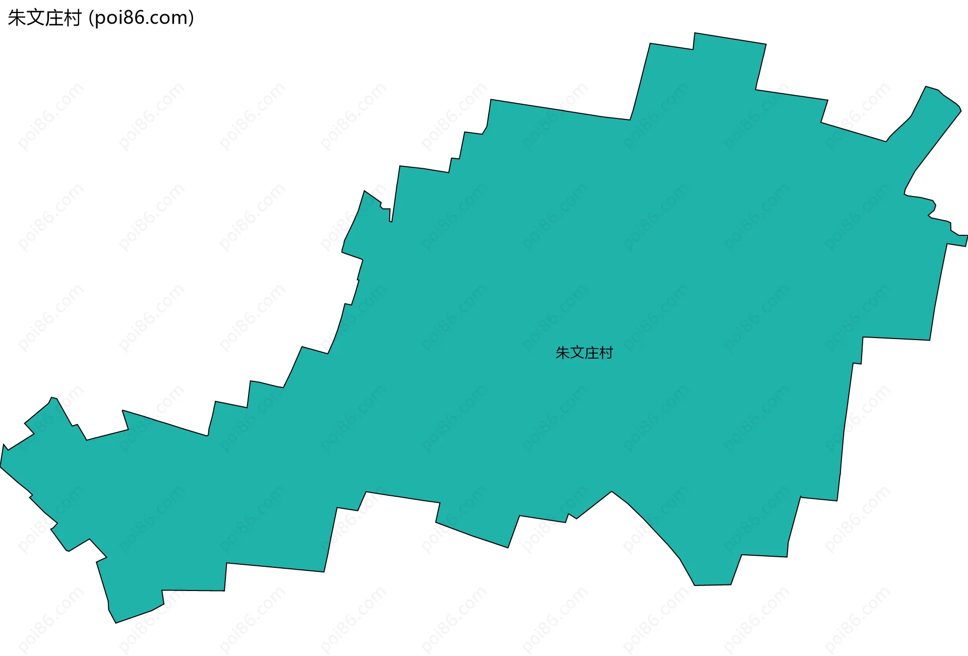 朱文庄村边界地图