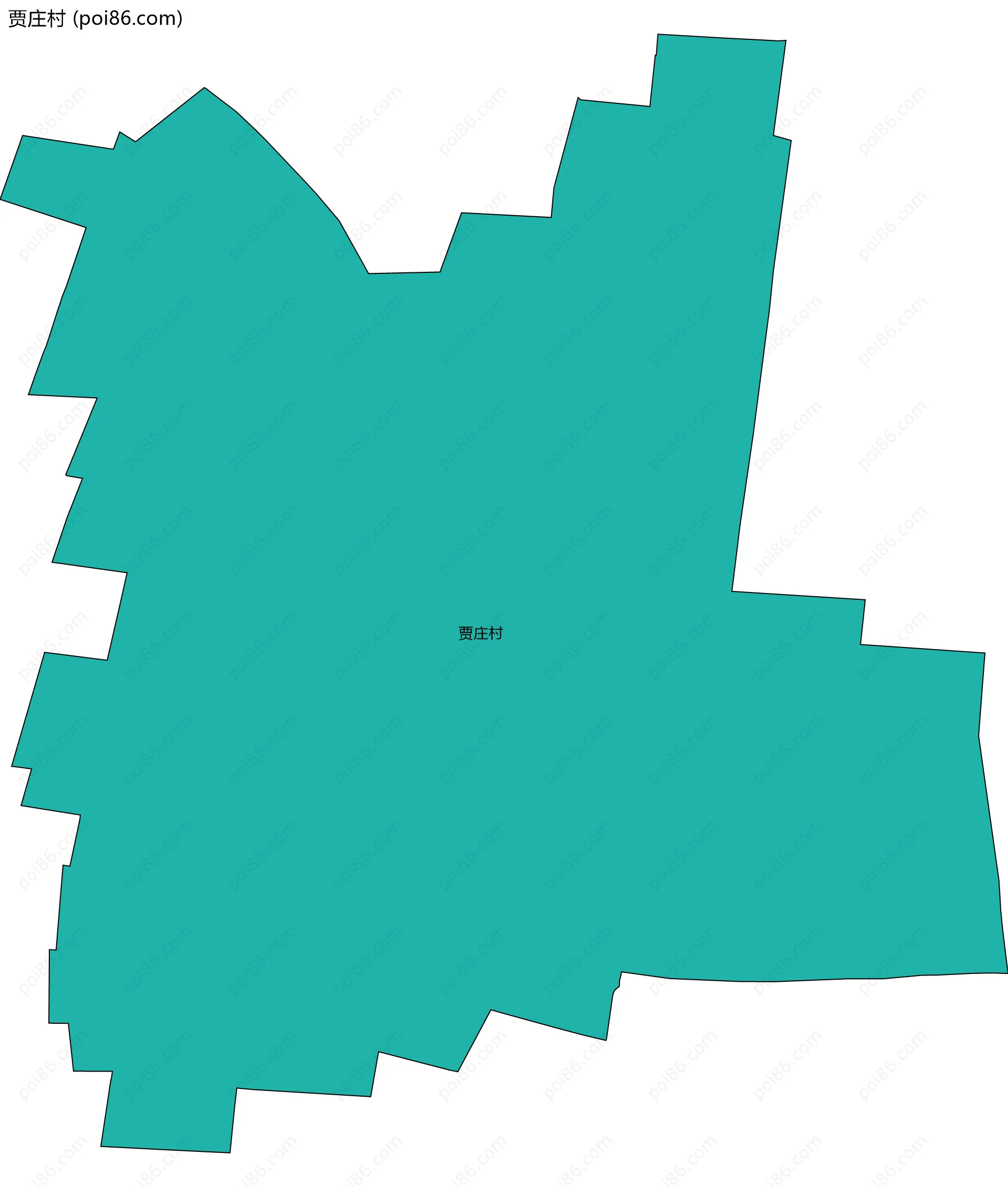 贾庄村边界地图