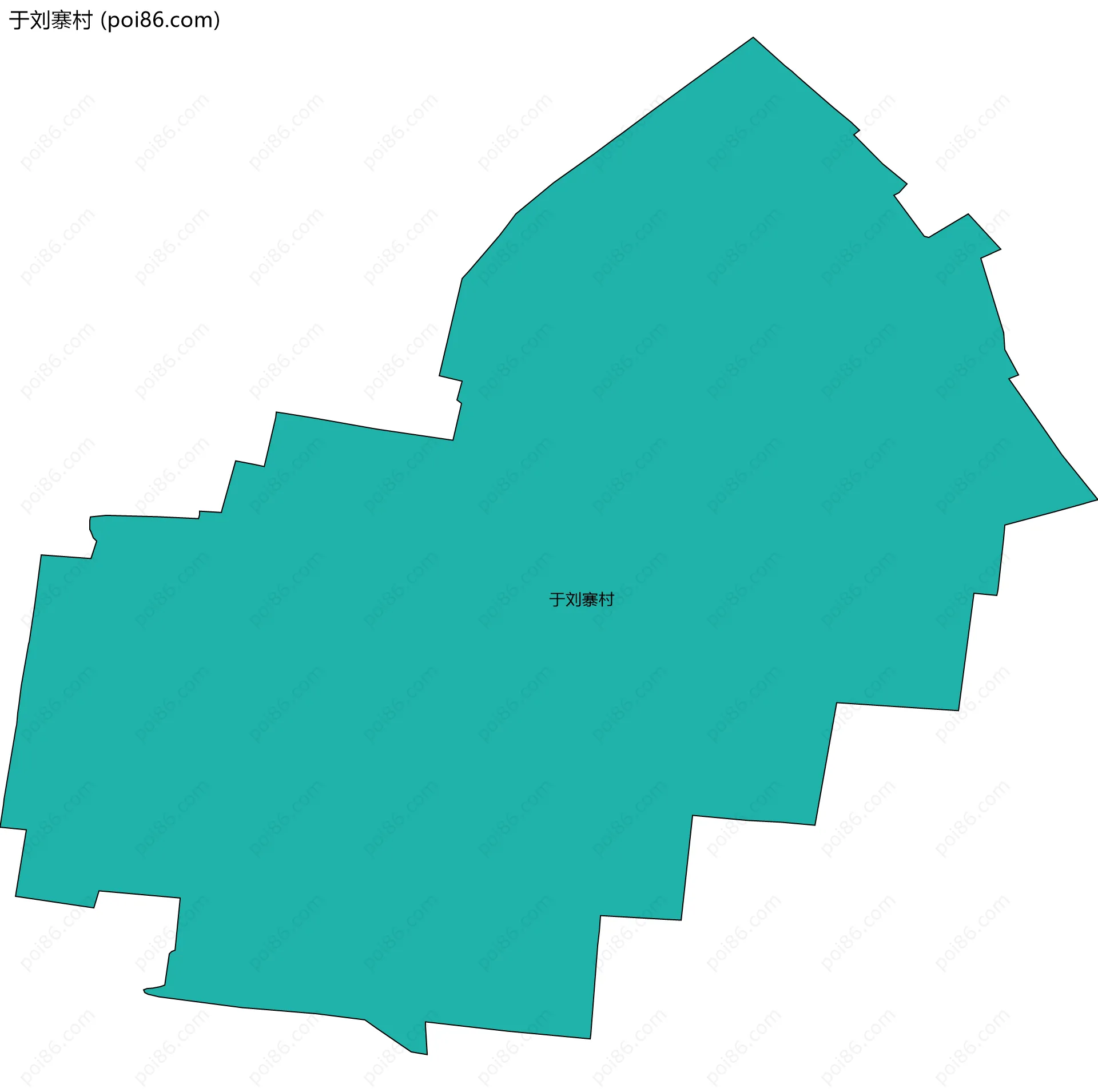 于刘寨村边界地图