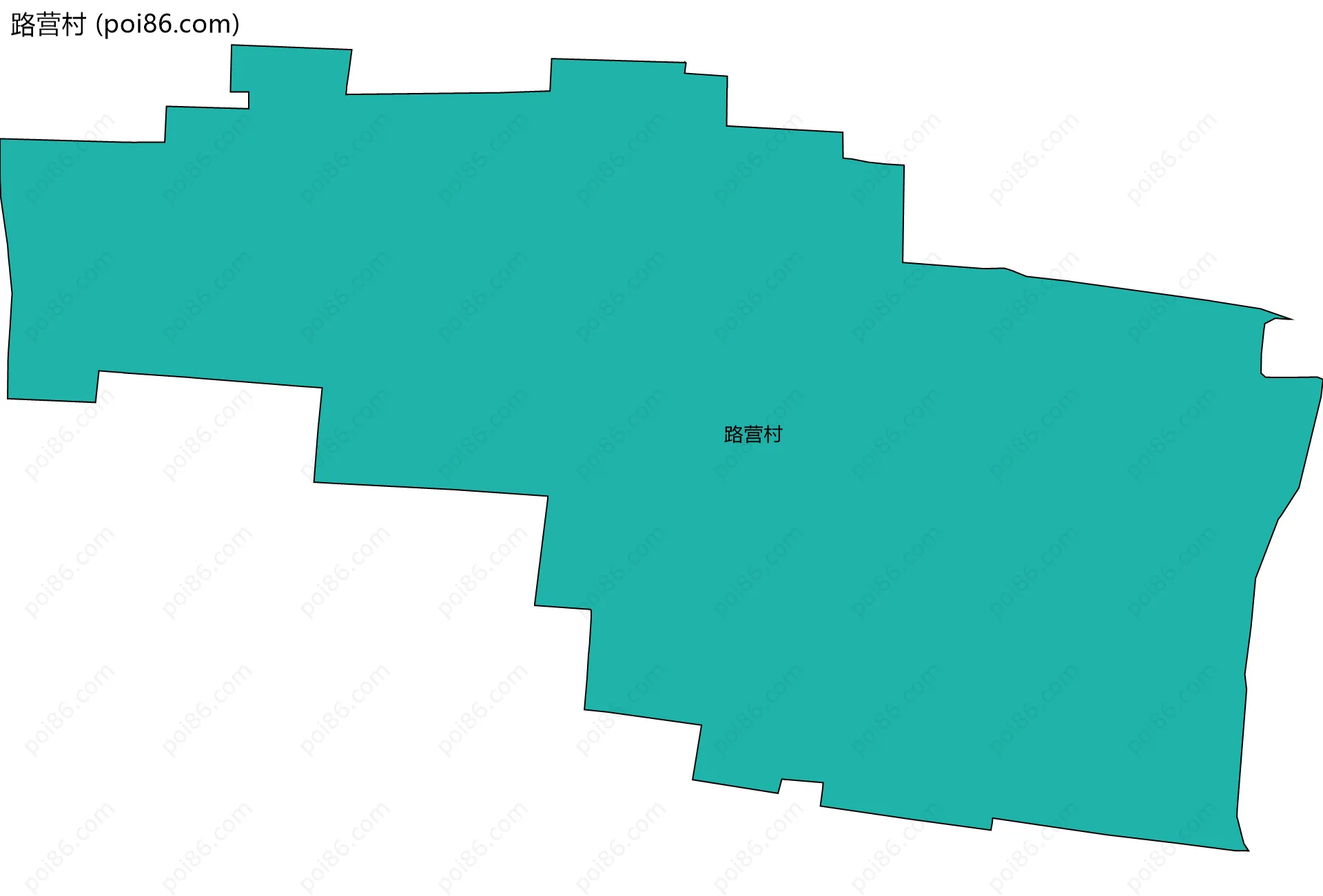 路营村边界地图