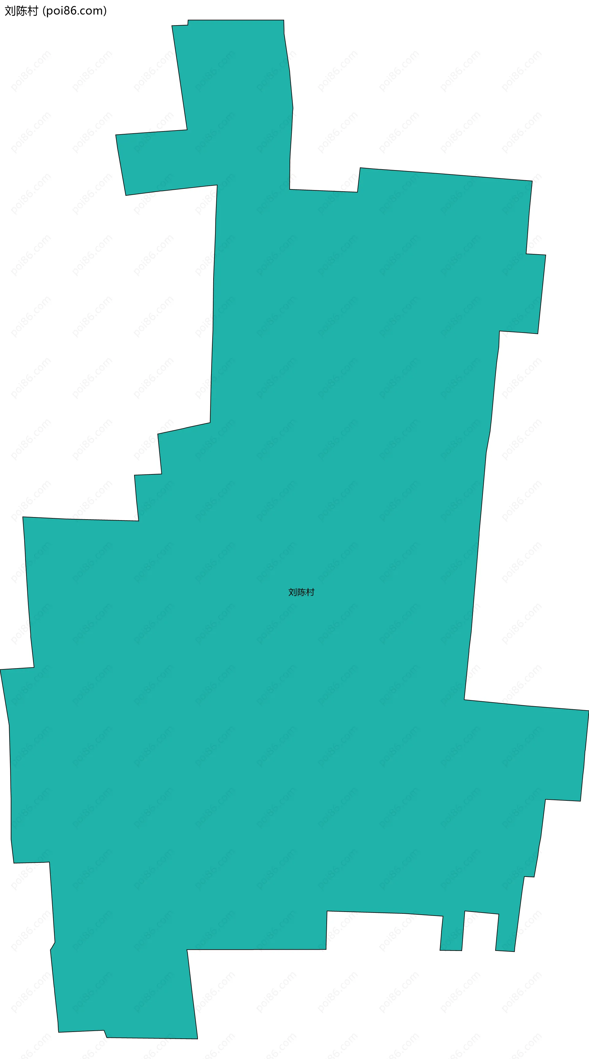 刘陈村边界地图