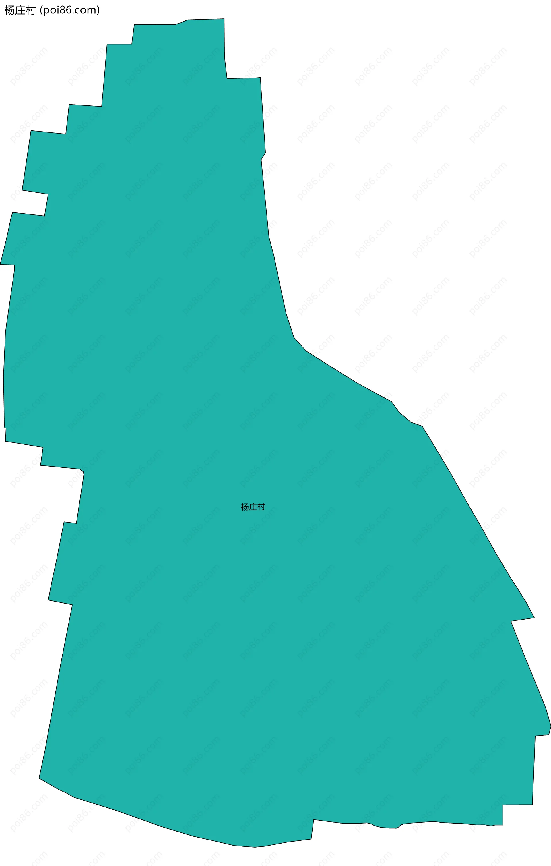 杨庄村边界地图