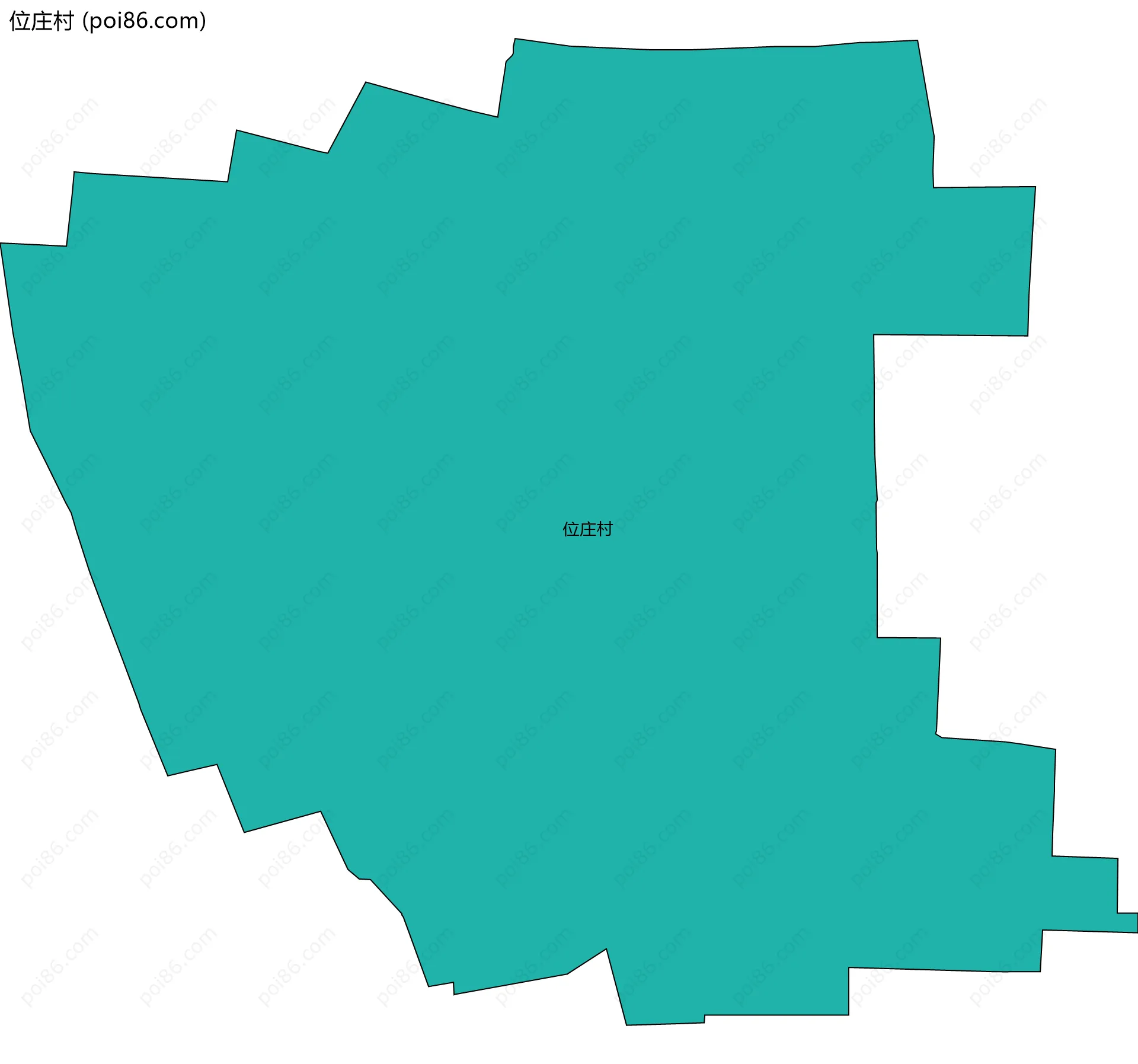 位庄村边界地图