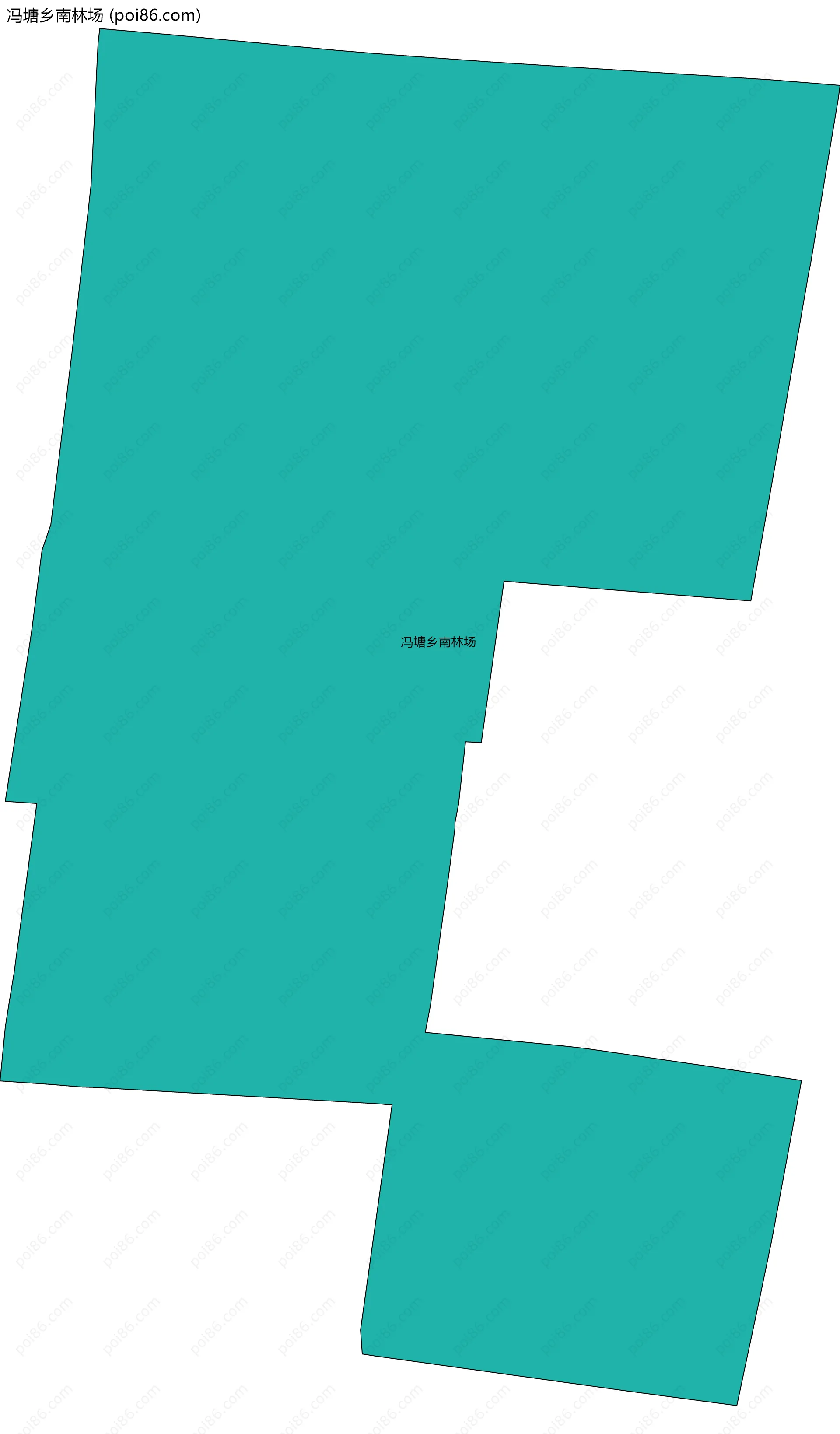 冯塘乡南林场边界地图