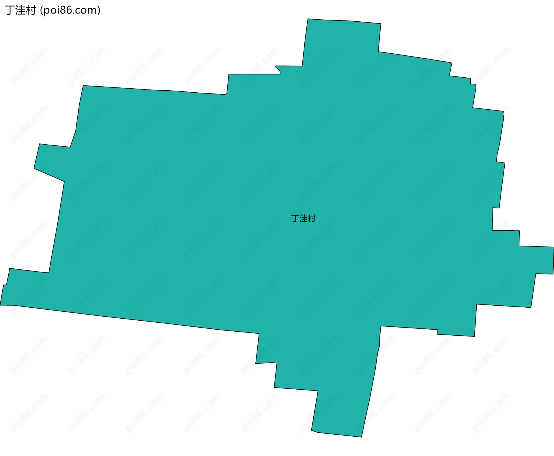 丁洼村边界地图