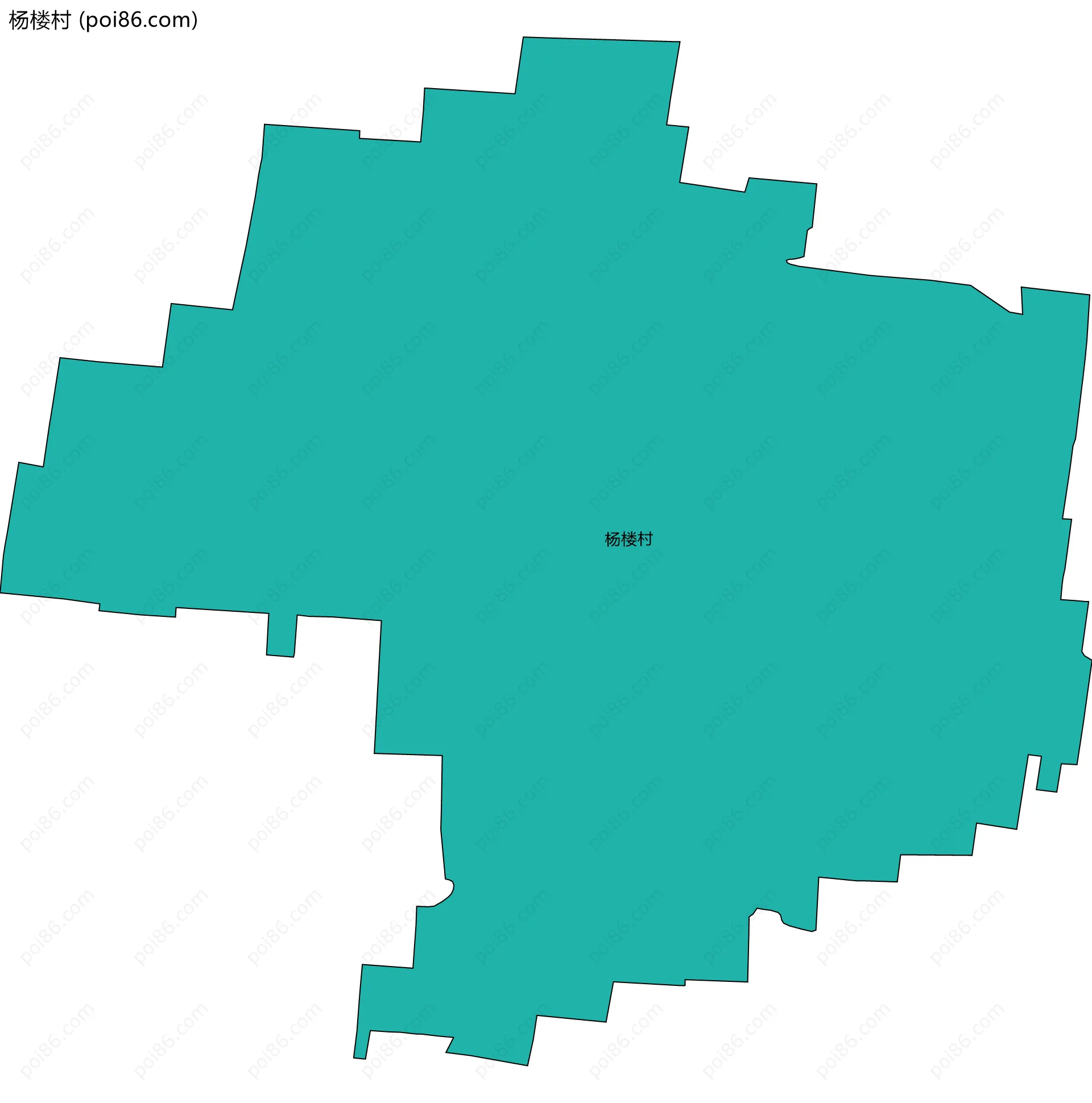 杨楼村边界地图