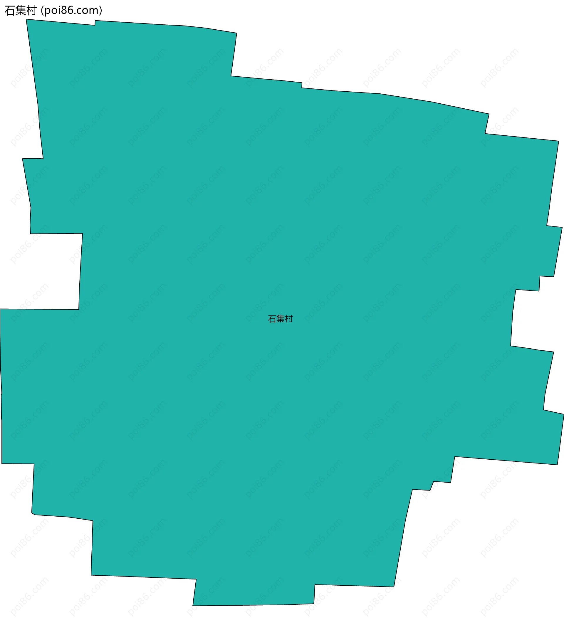 石集村边界地图