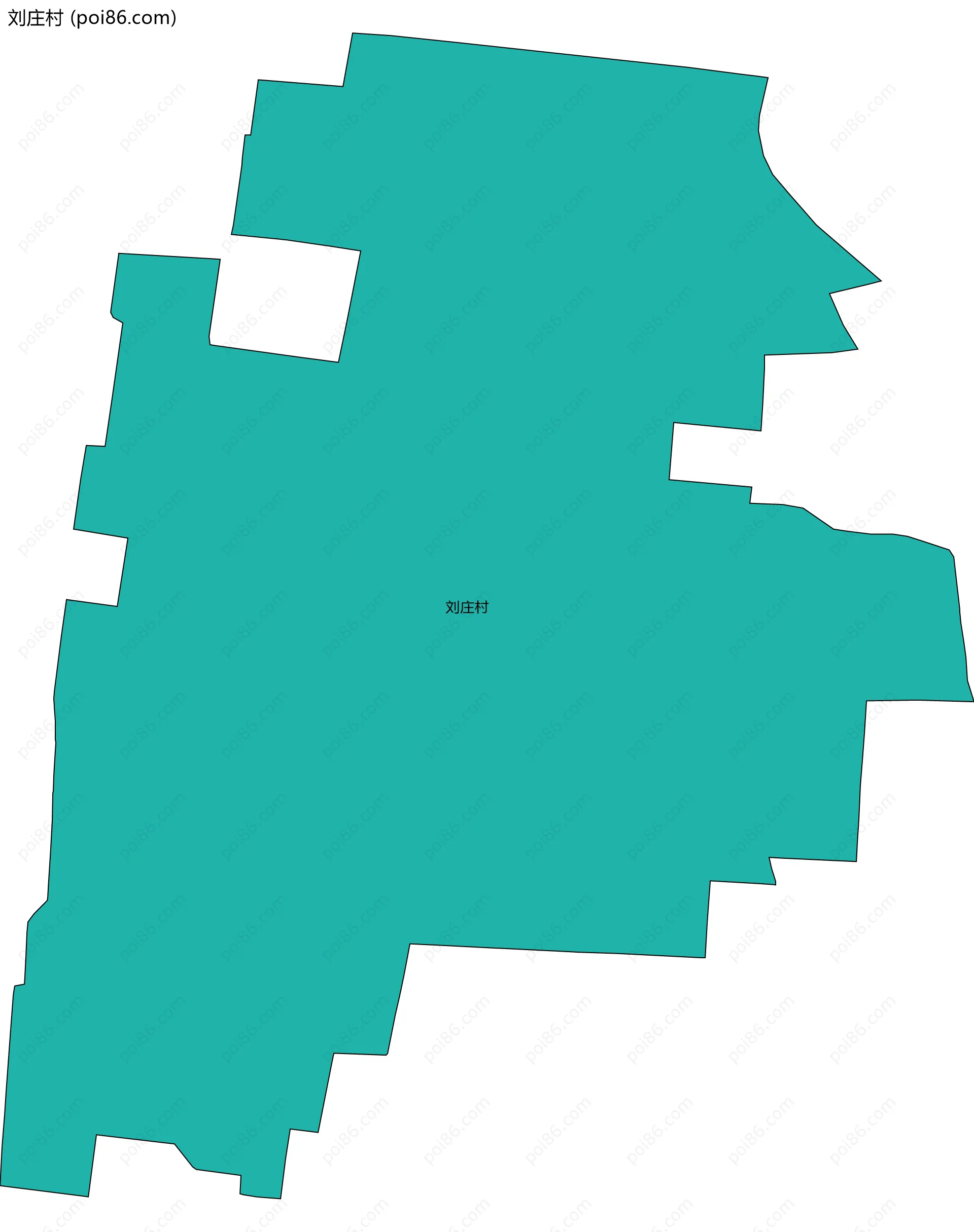 刘庄村边界地图