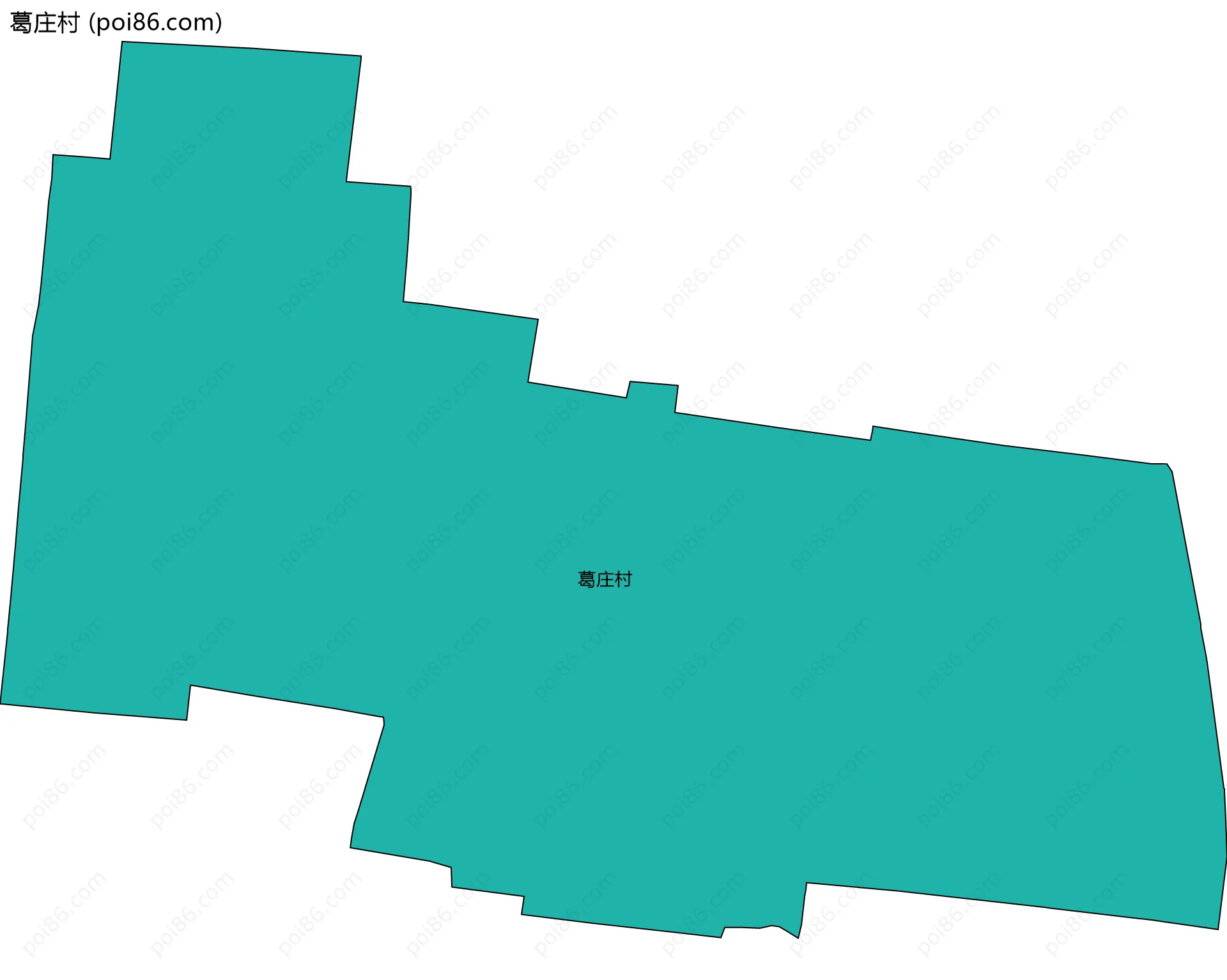 葛庄村边界地图