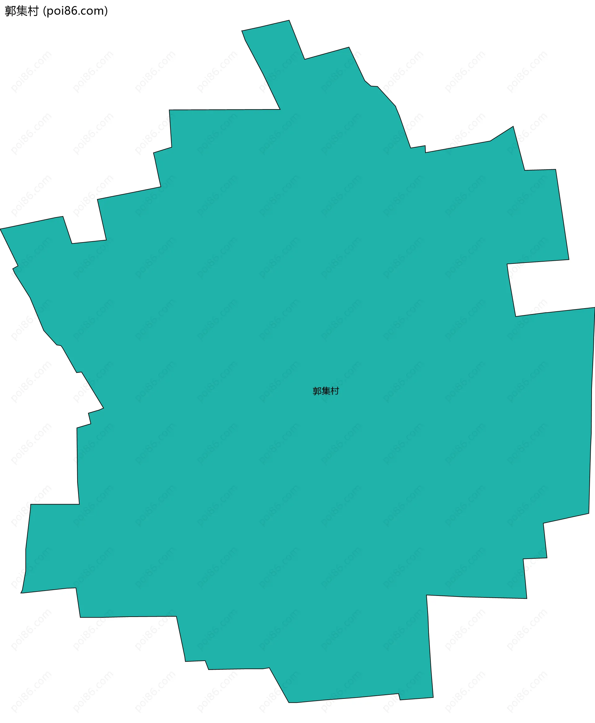 郭集村边界地图