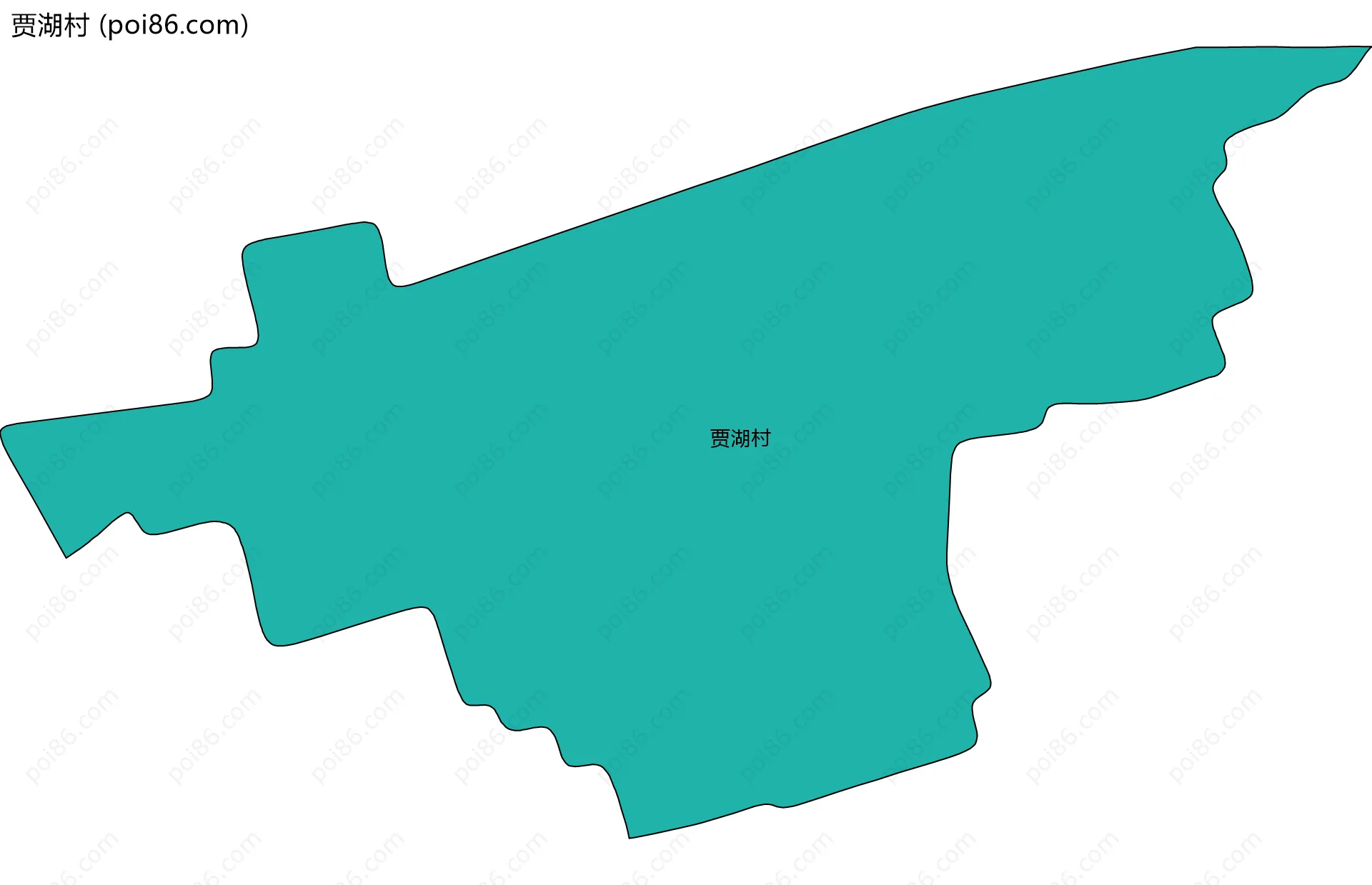 贾湖村边界地图
