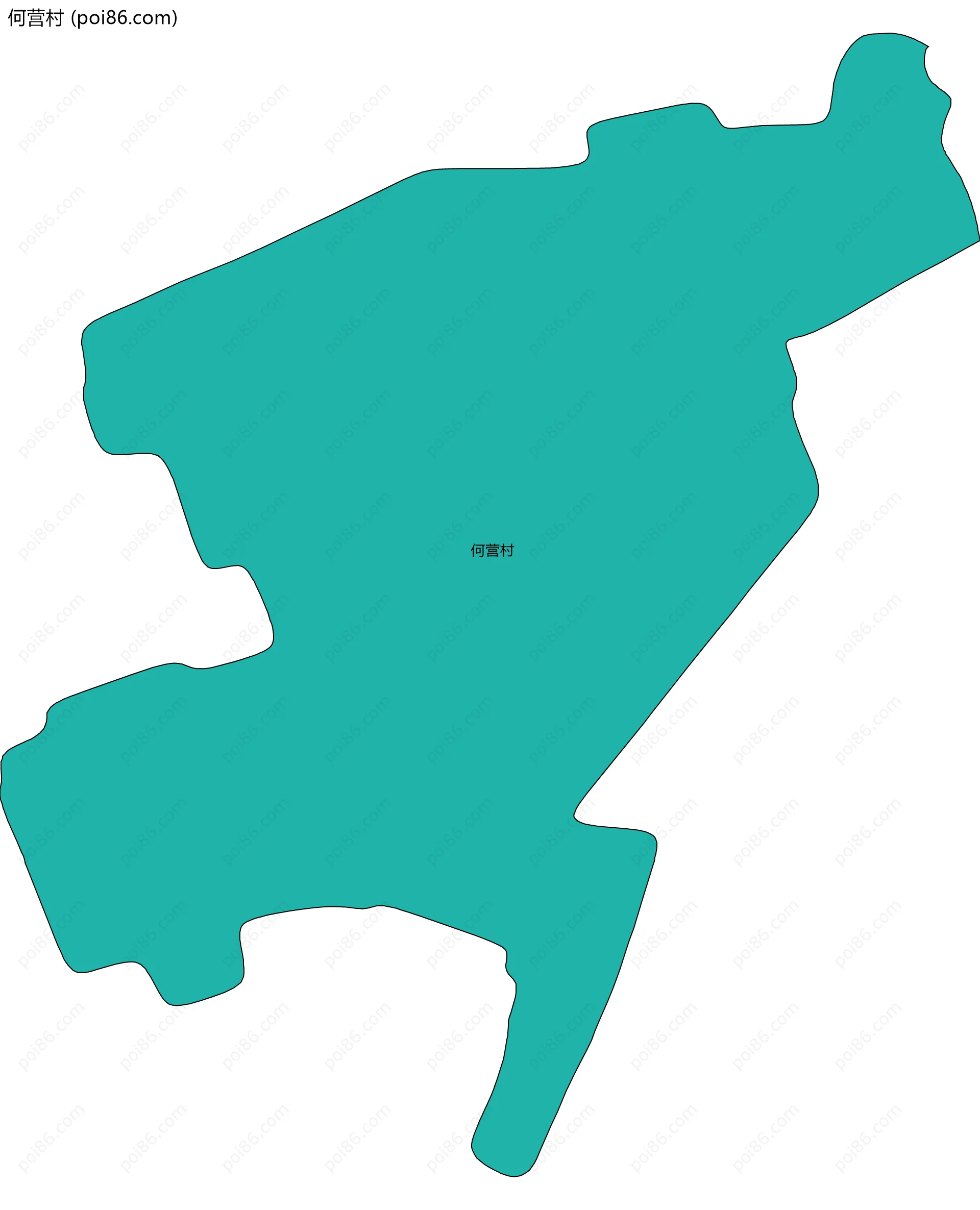 何营村边界地图