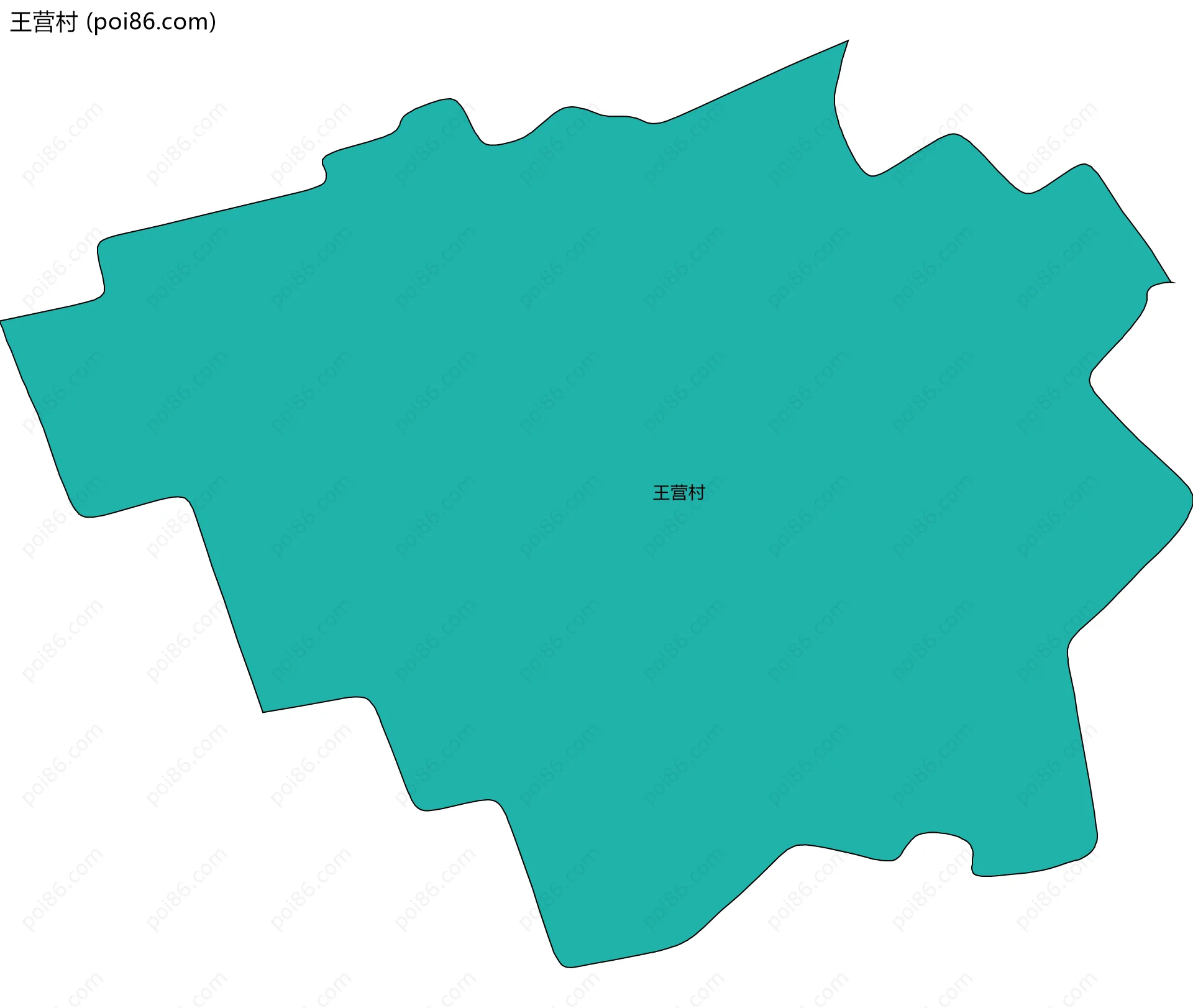 王营村边界地图