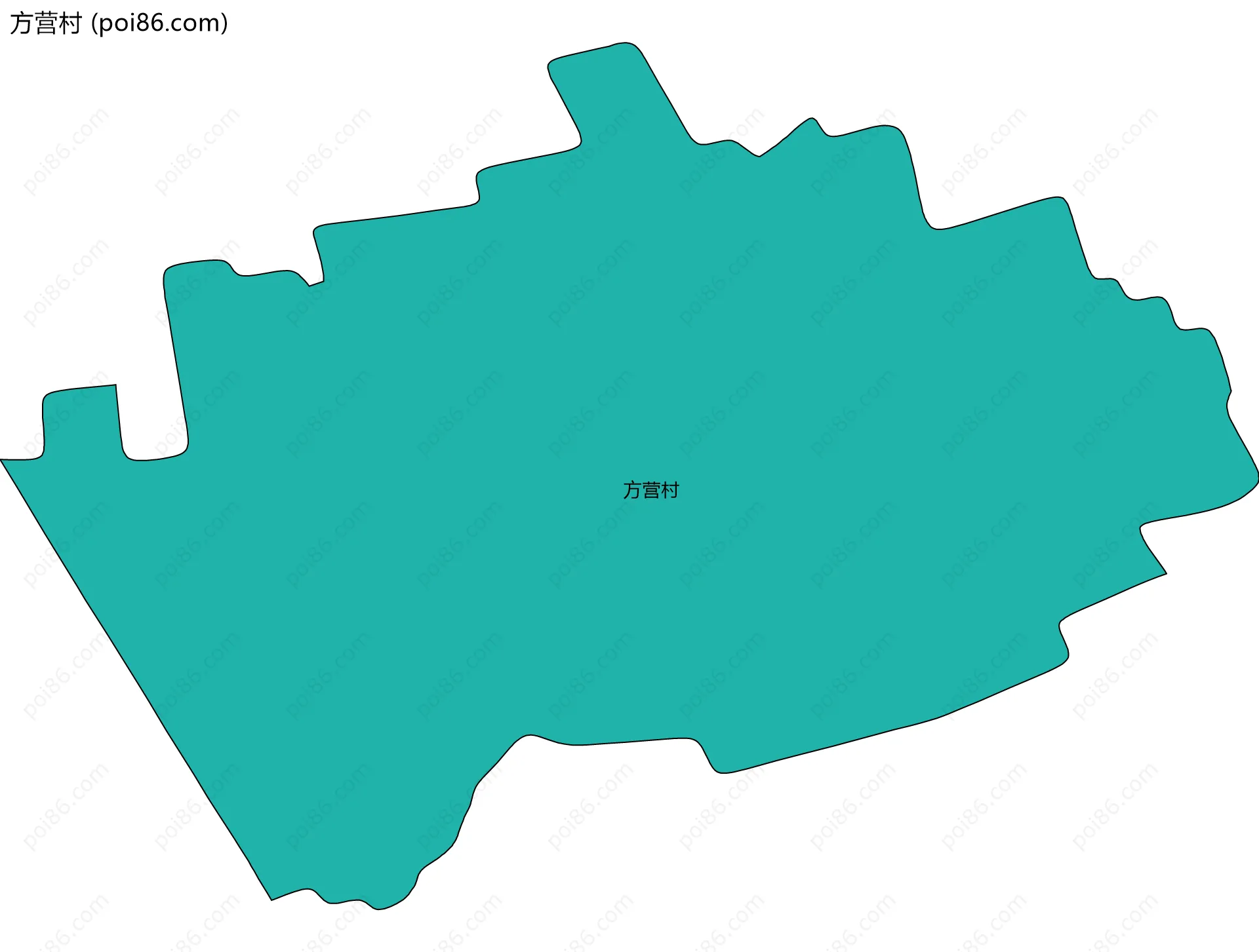 方营村边界地图