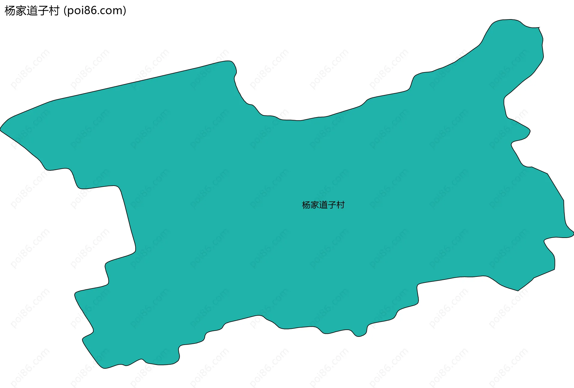 杨家道子村边界地图