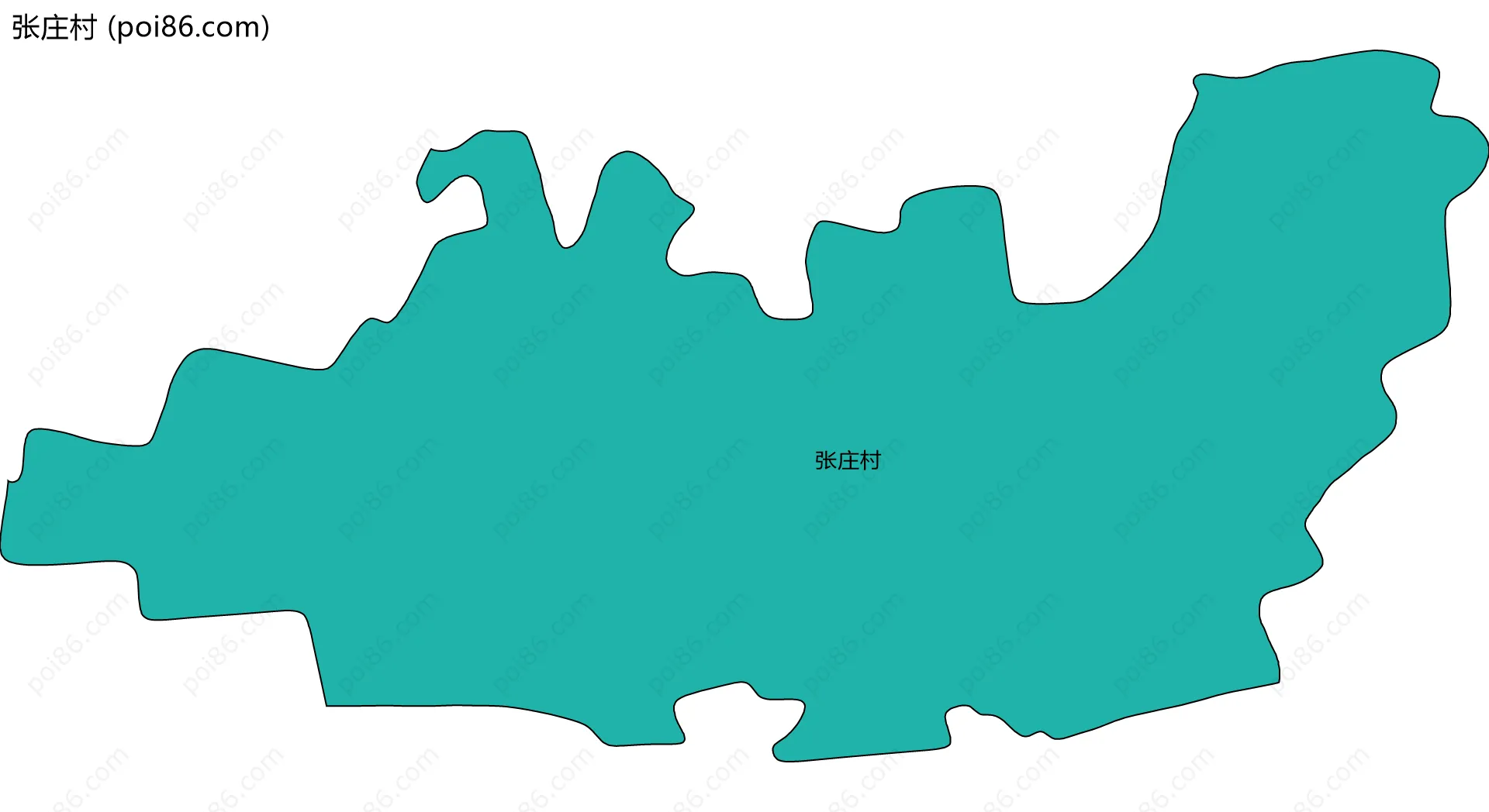 张庄村边界地图