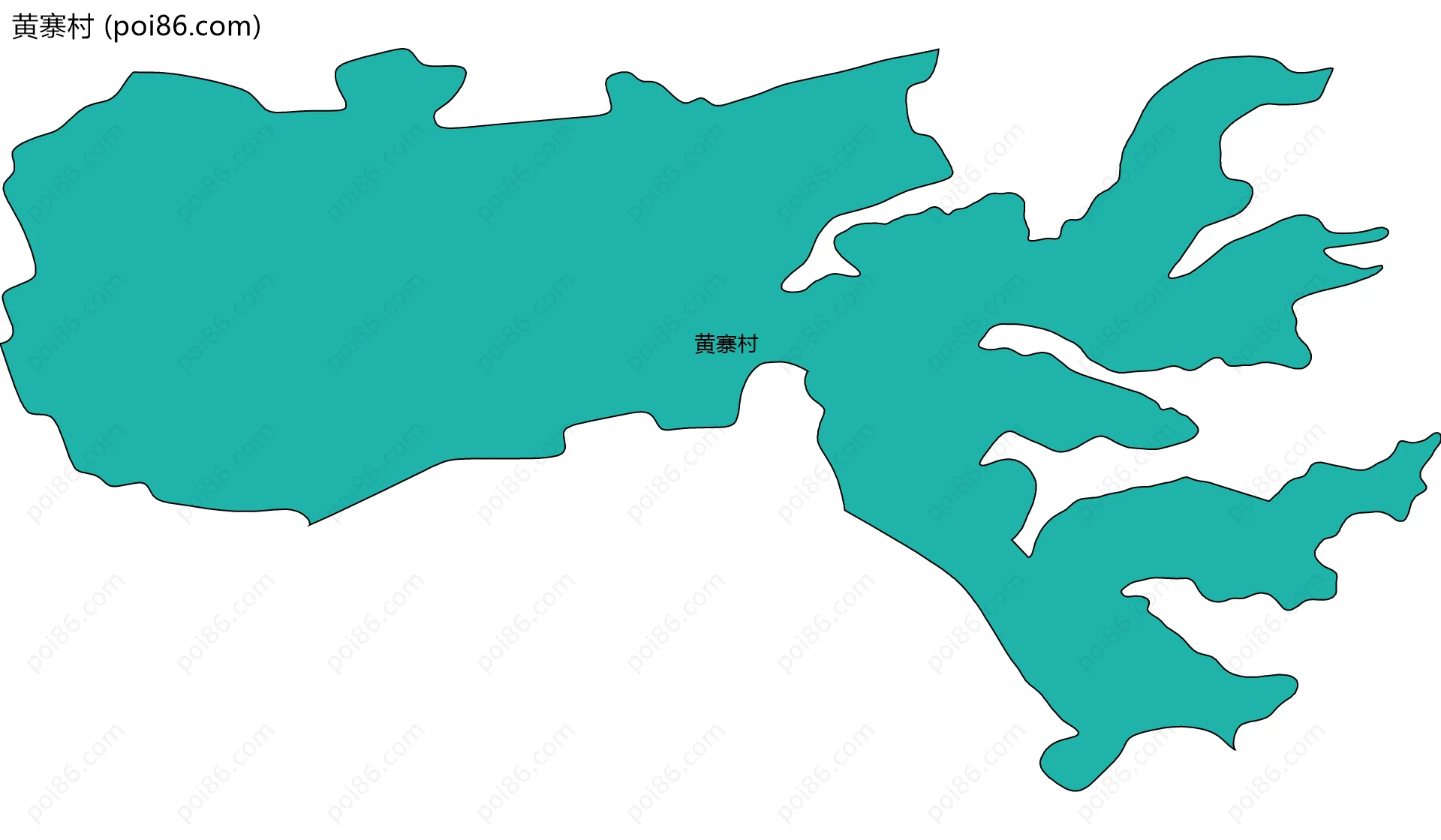 黄寨村边界地图