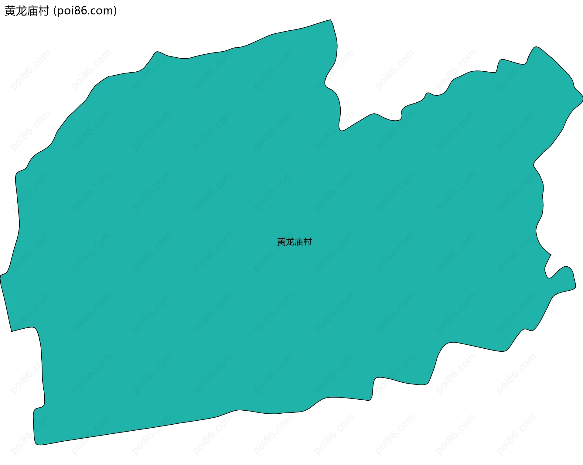 黄龙庙村边界地图