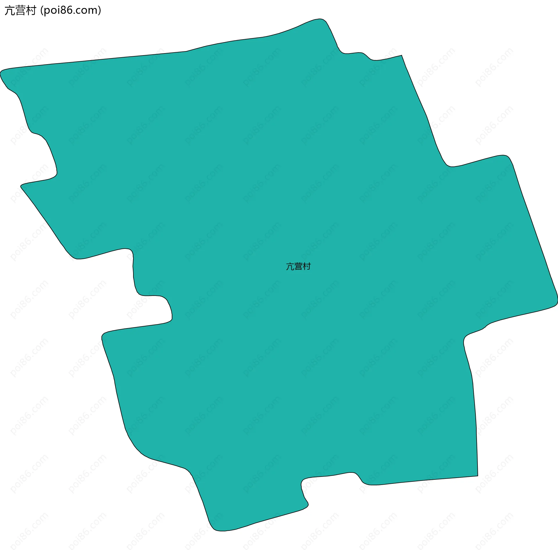 亢营村边界地图