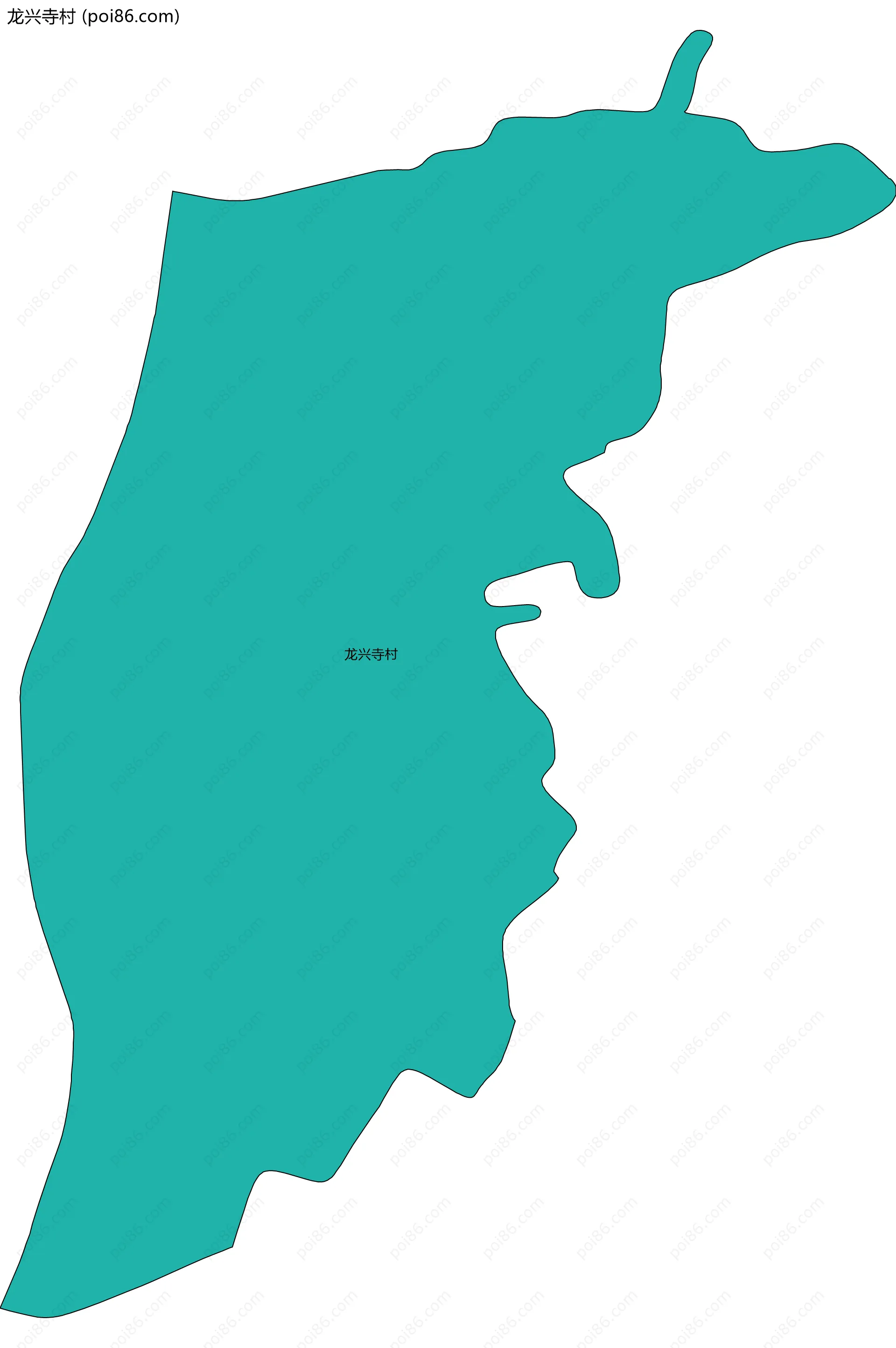 龙兴寺村边界地图