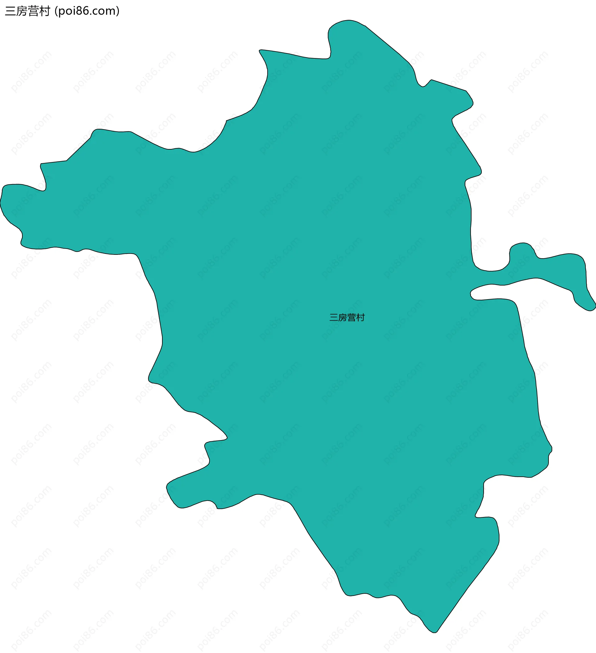 三房营村边界地图