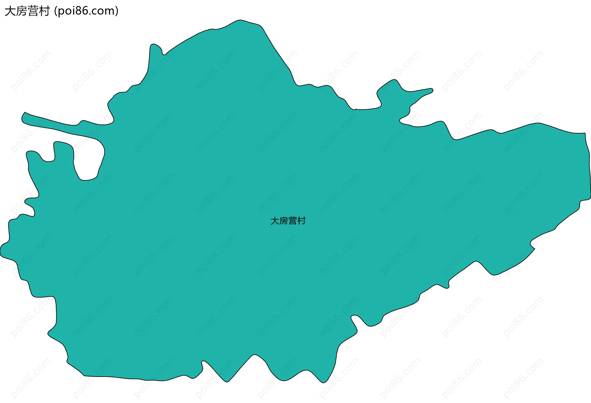 大房营村边界地图