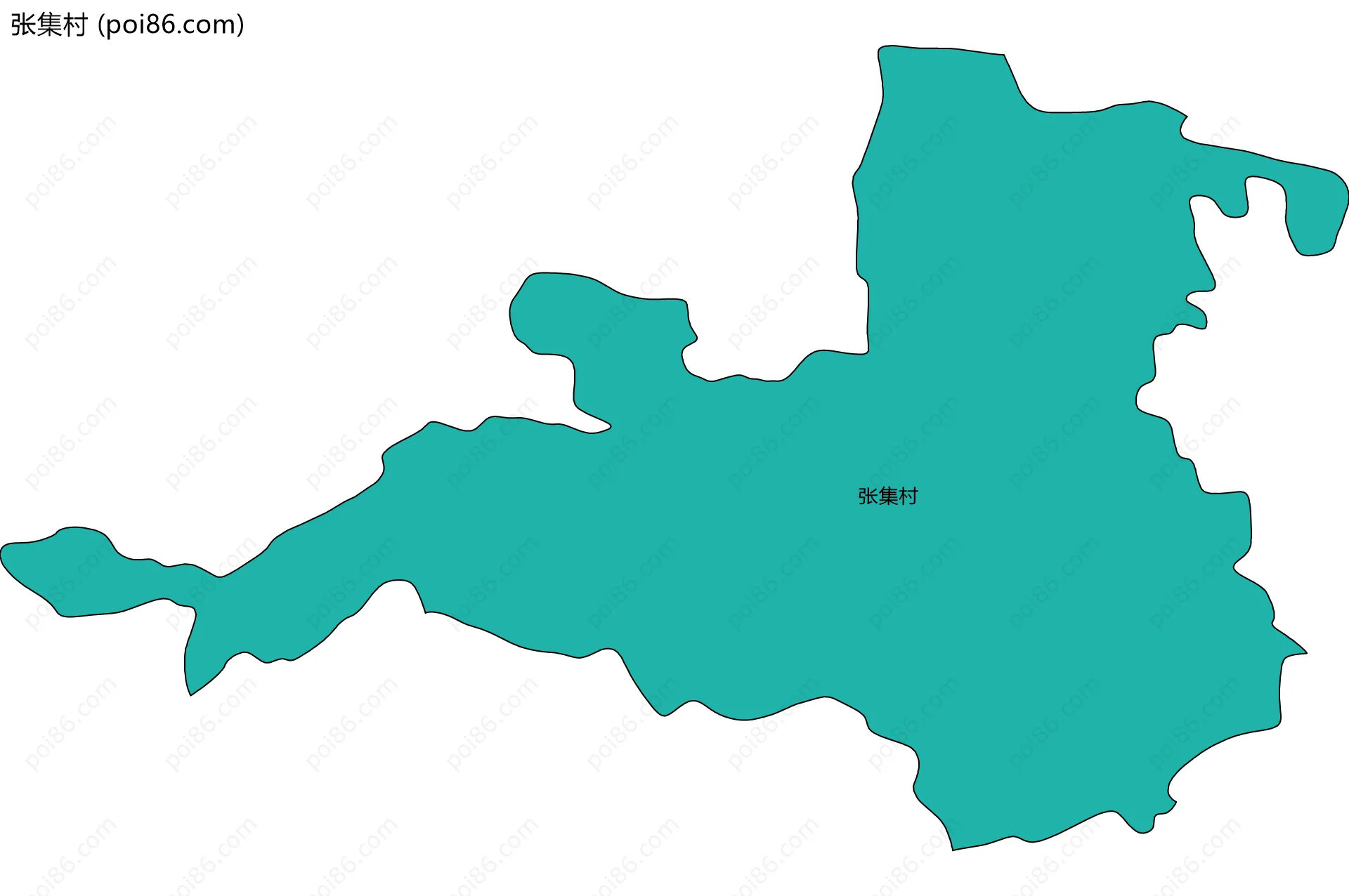 张集村边界地图