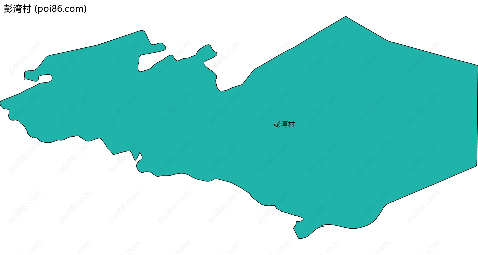 彭湾村边界地图