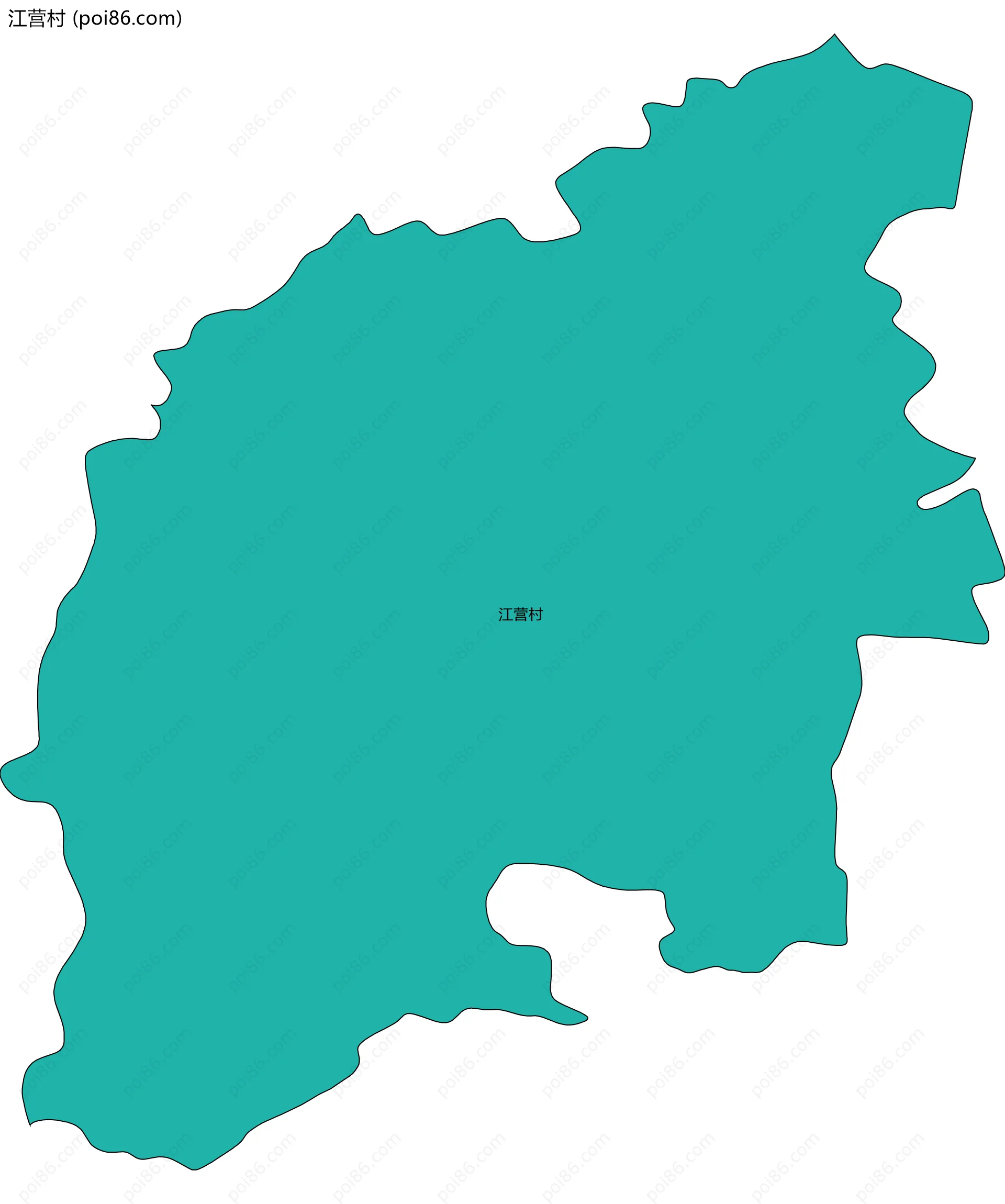 江营村边界地图