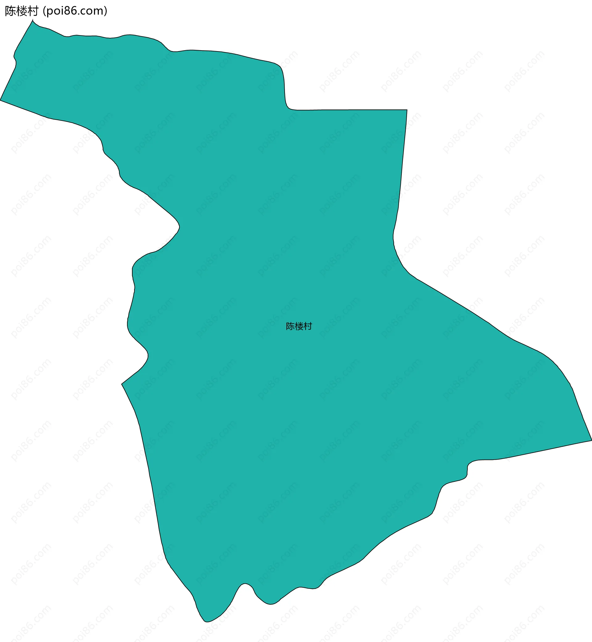 陈楼村边界地图