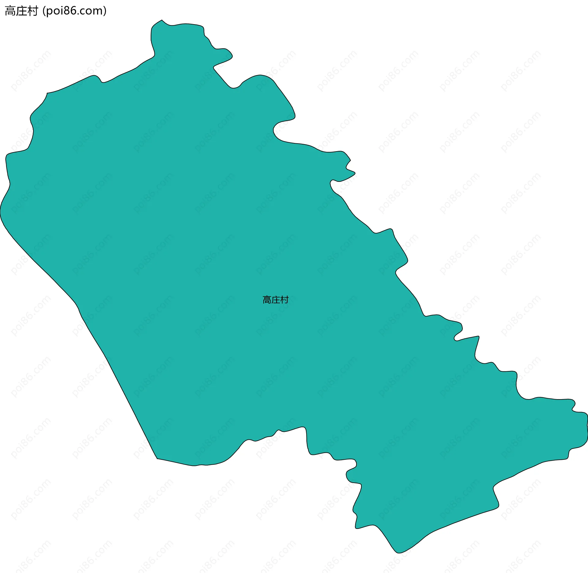 高庄村边界地图