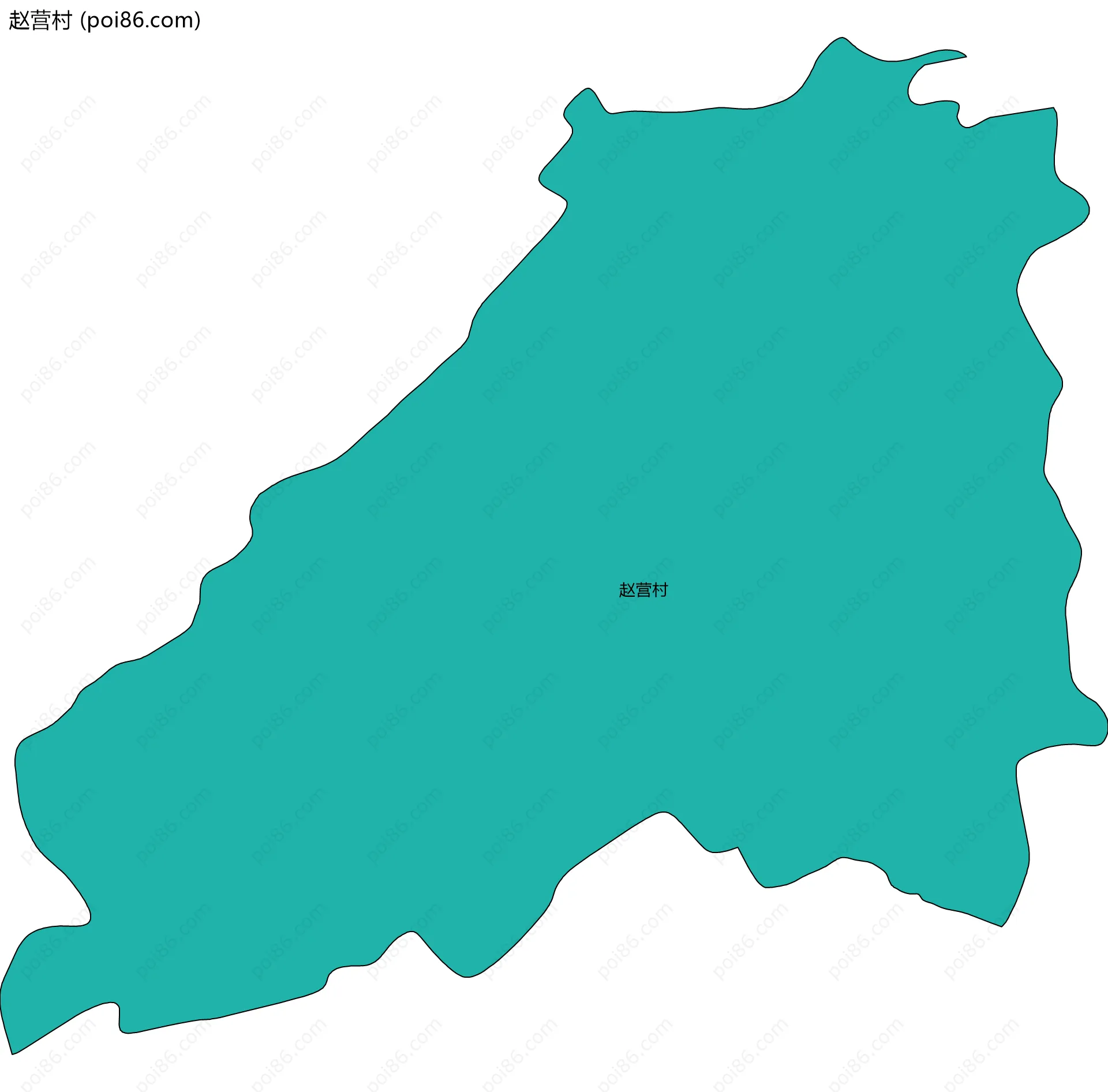 赵营村边界地图