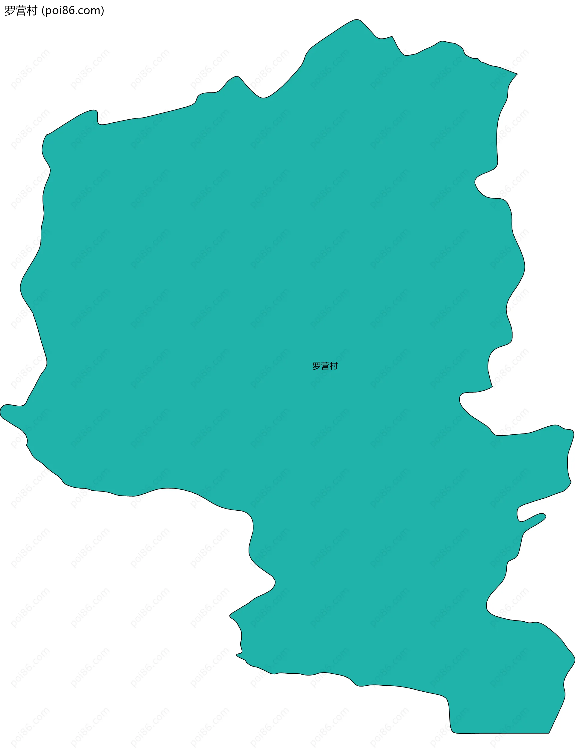 罗营村边界地图