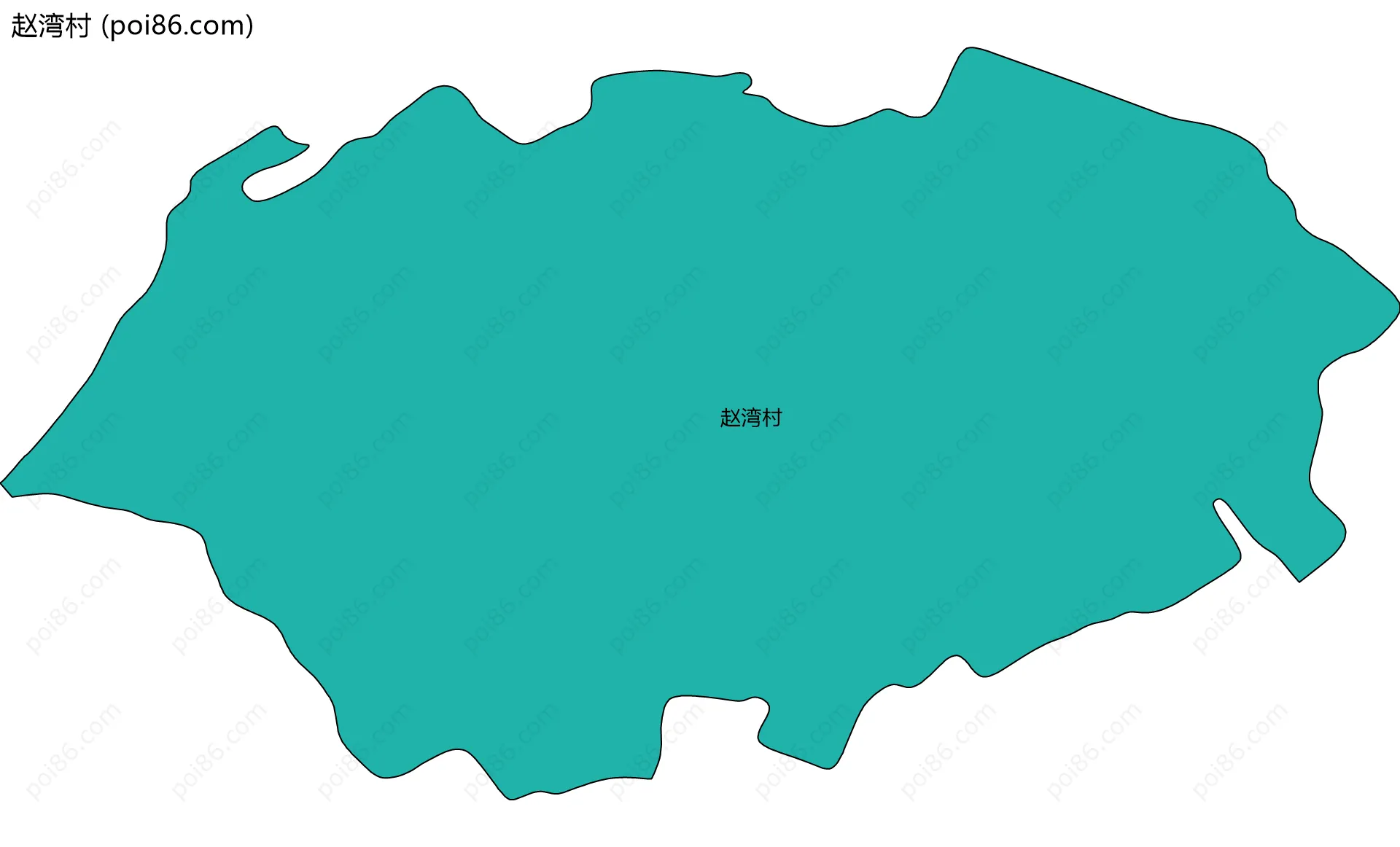 赵湾村边界地图