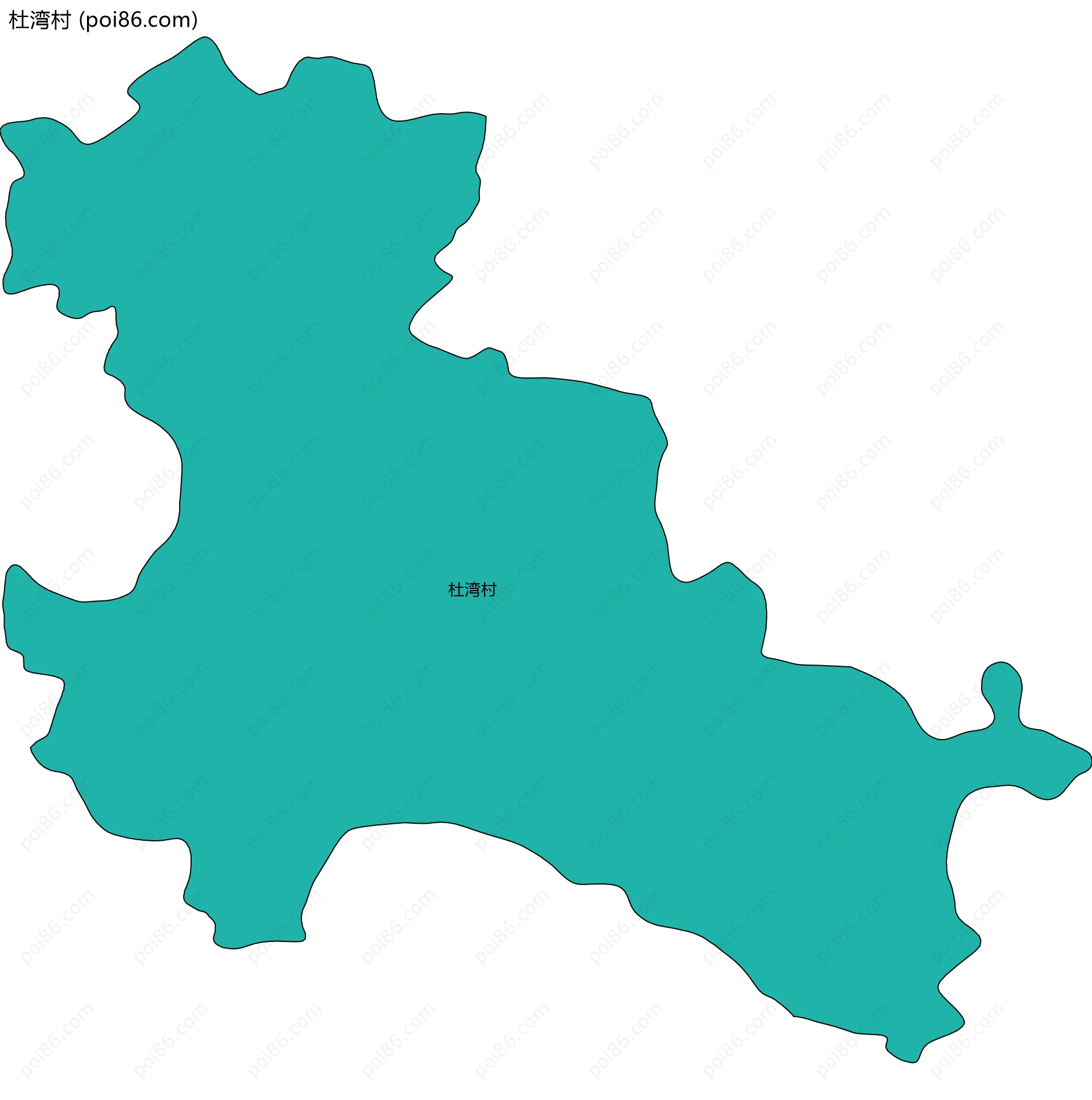 杜湾村边界地图