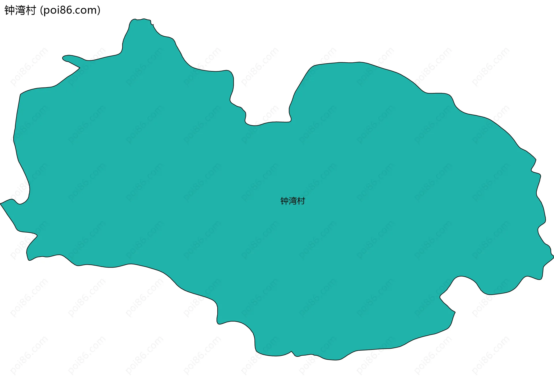 钟湾村边界地图