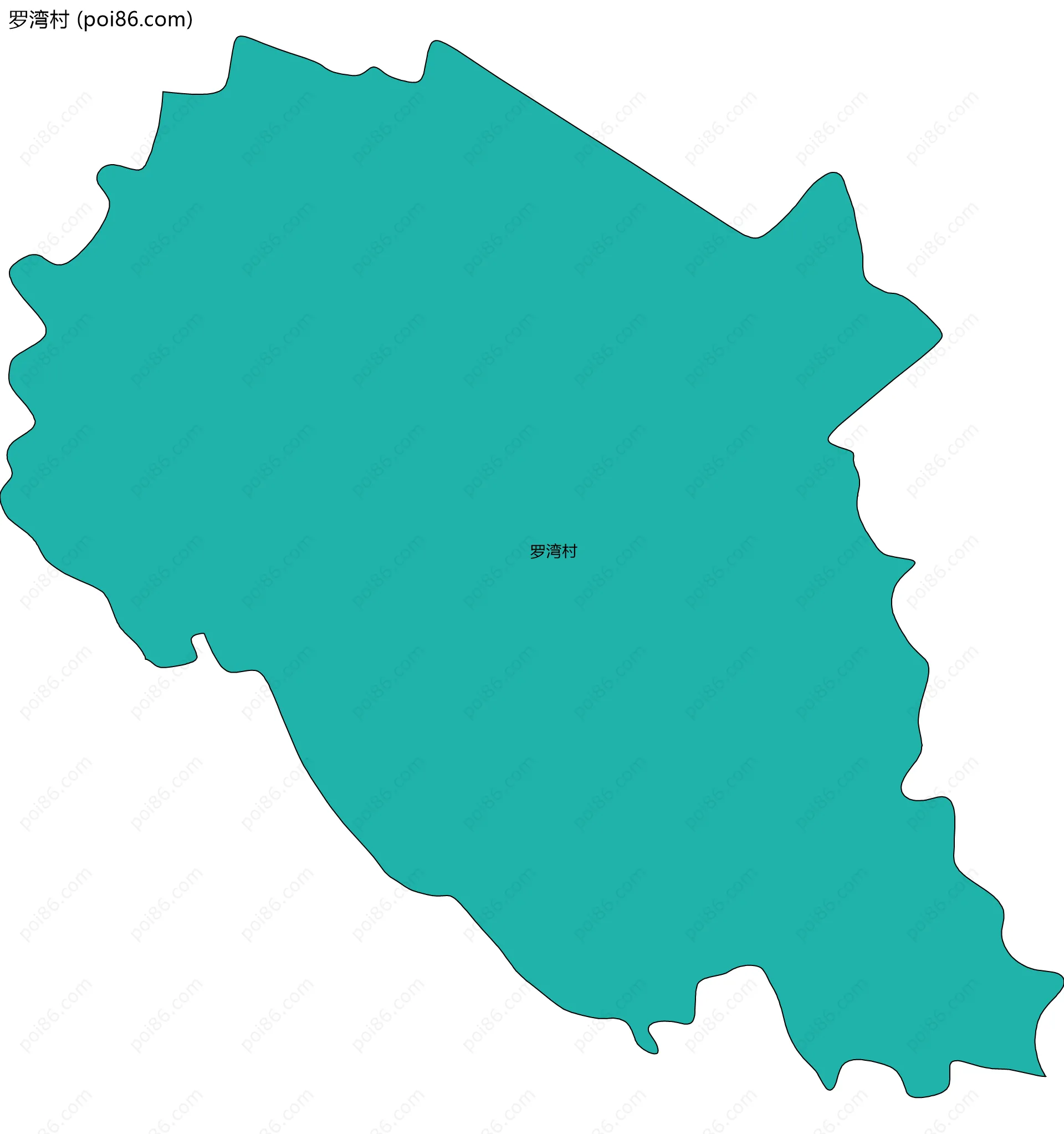 罗湾村边界地图
