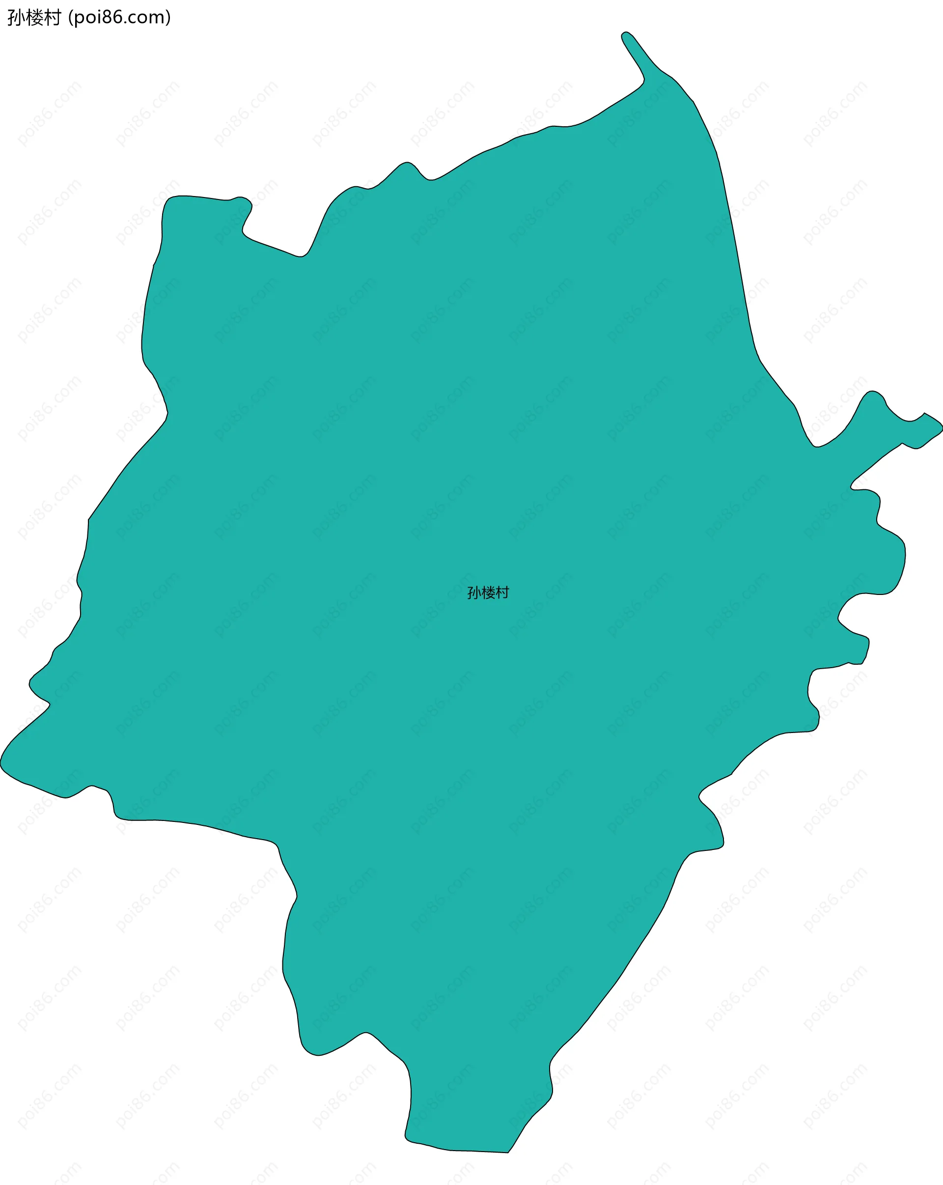 孙楼村边界地图