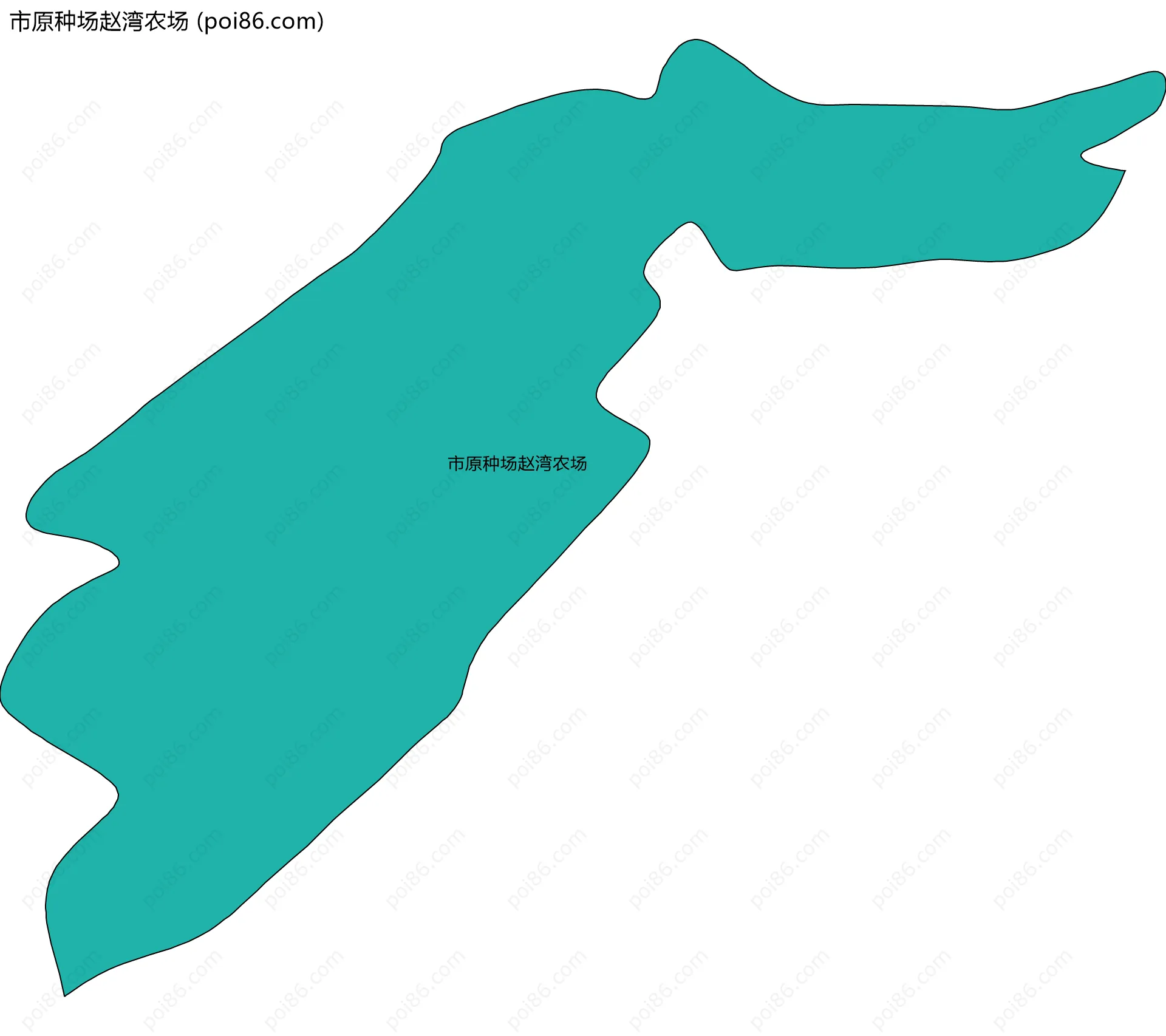 市原种场赵湾农场边界地图