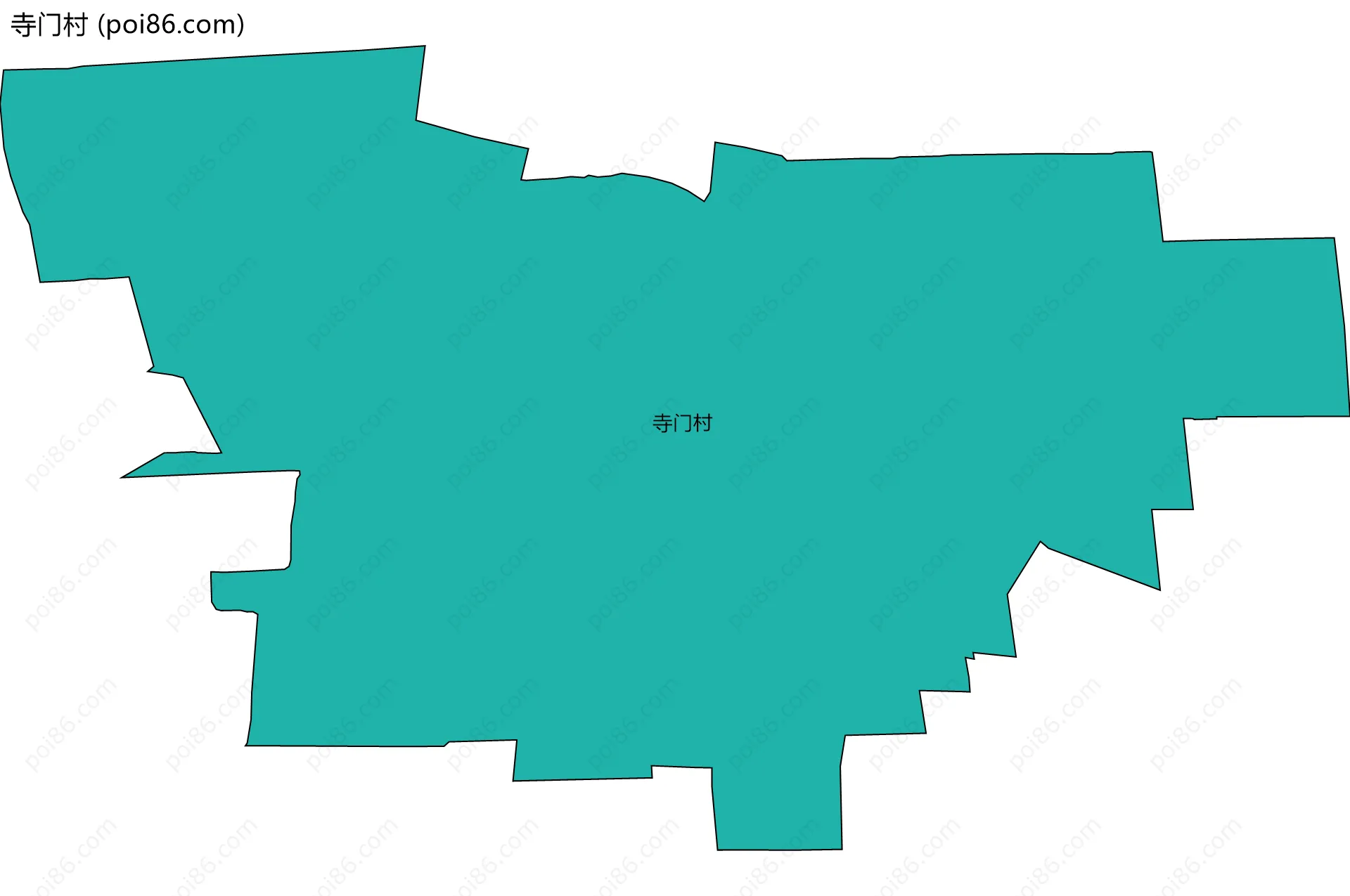 寺门村边界地图