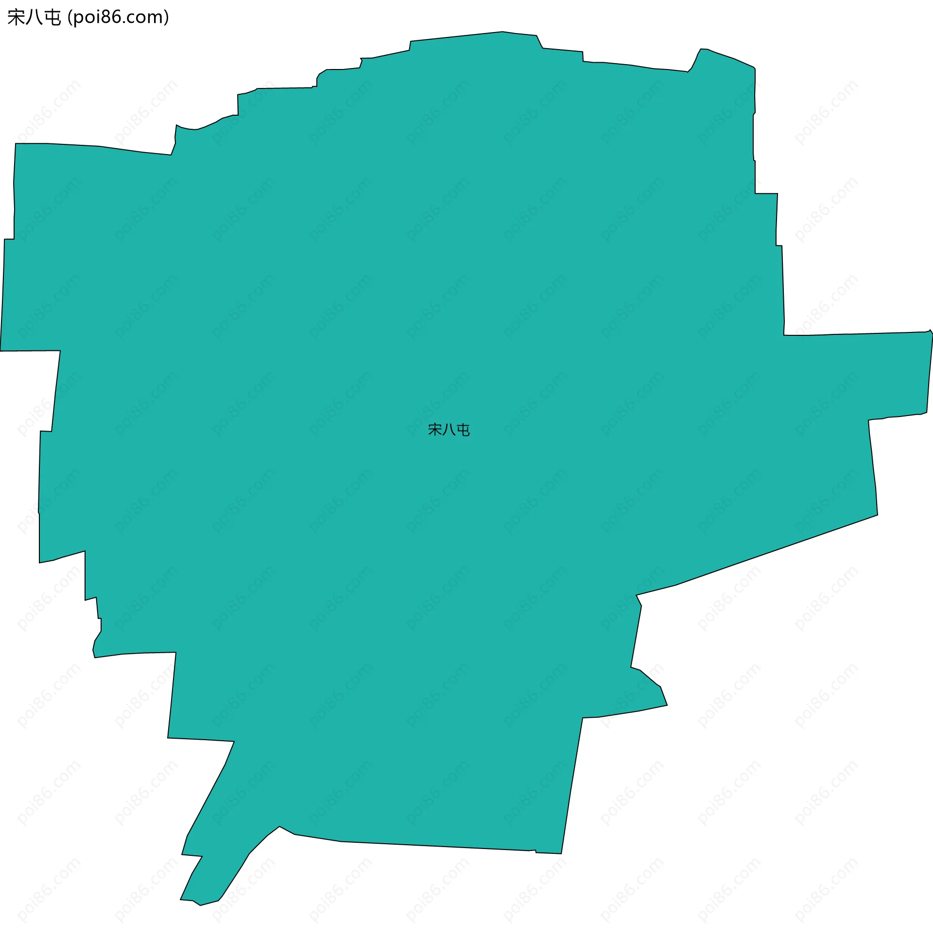 宋八屯边界地图