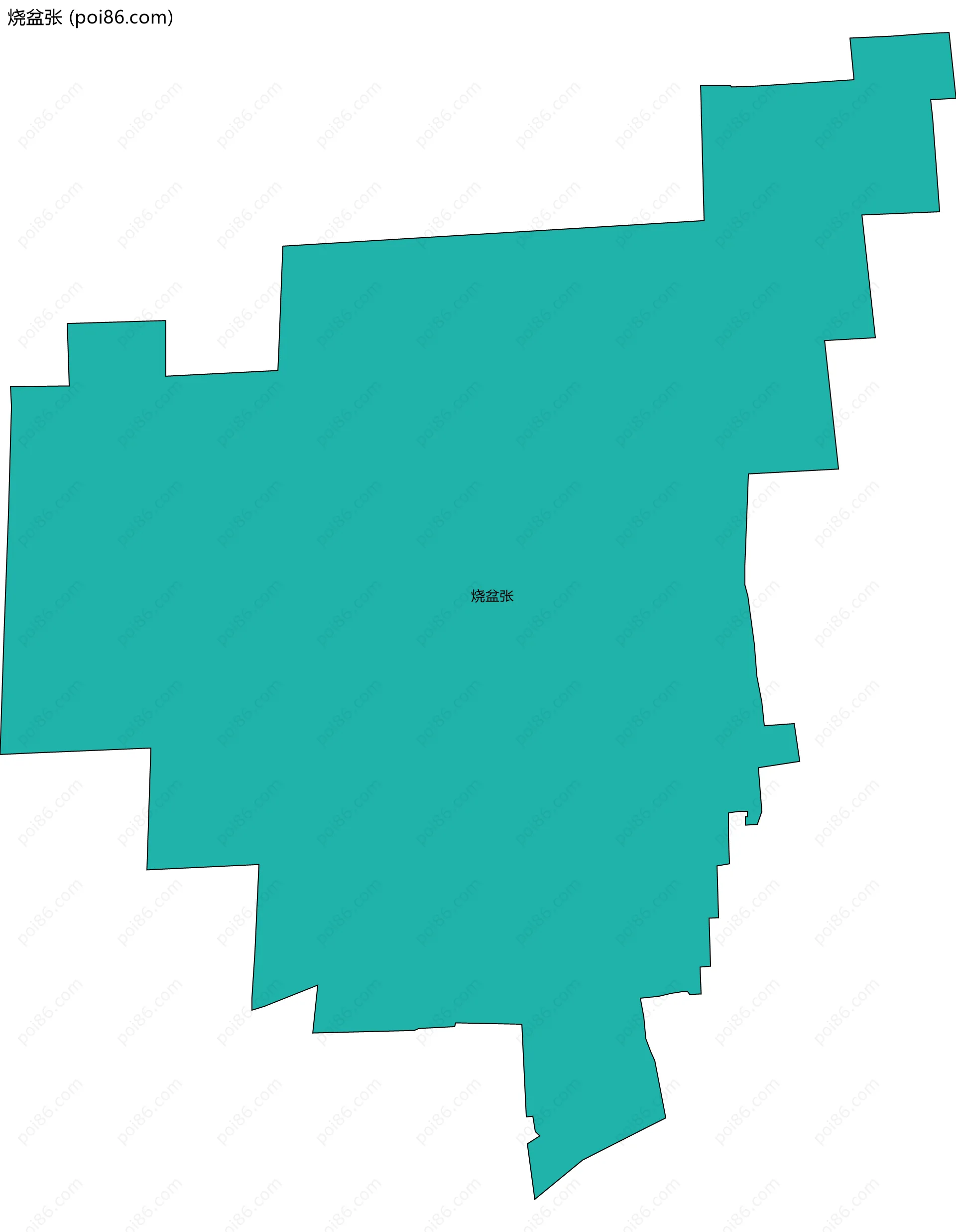 烧盆张边界地图